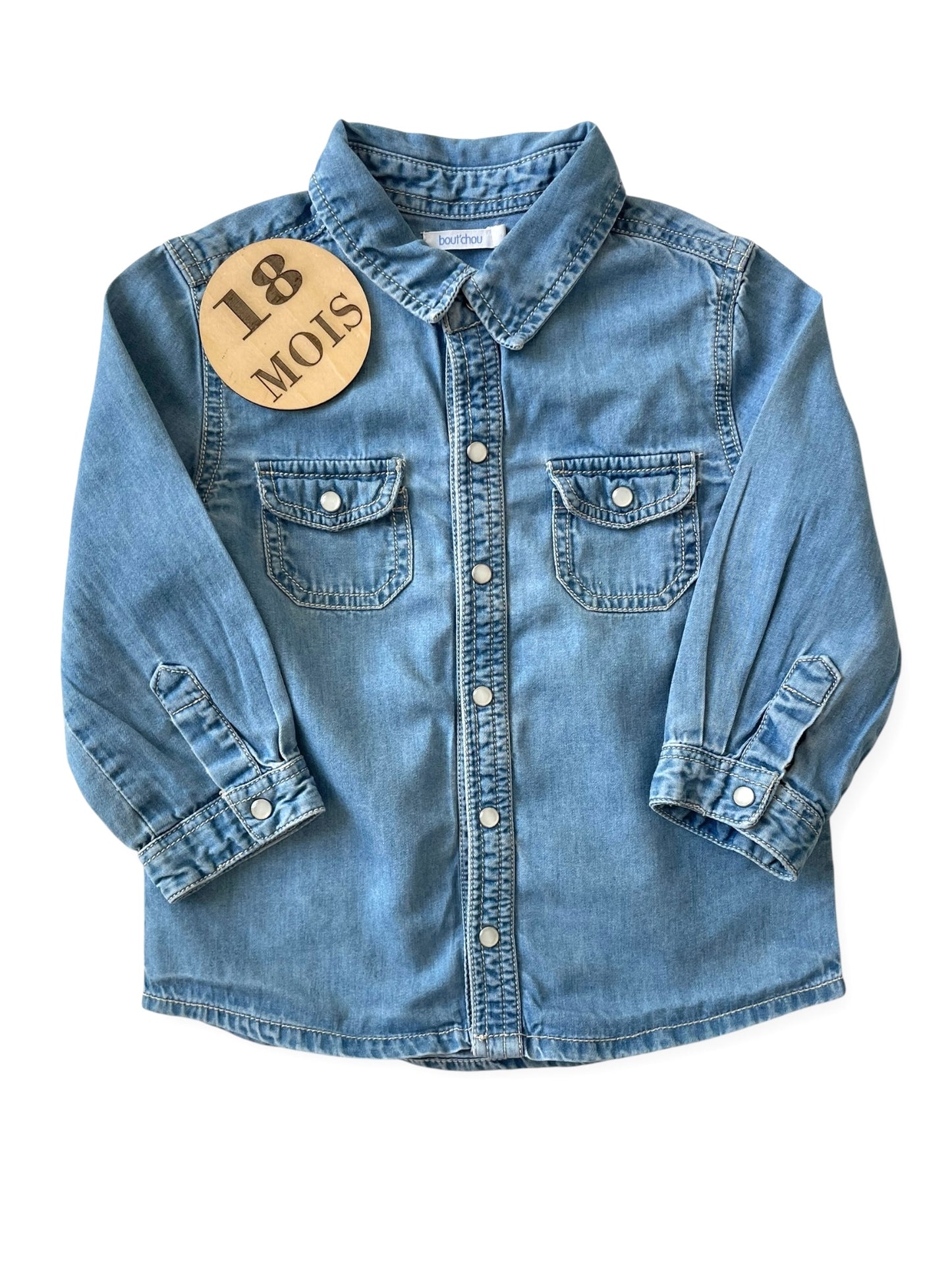 Chemise couleur jean, Bout’chou