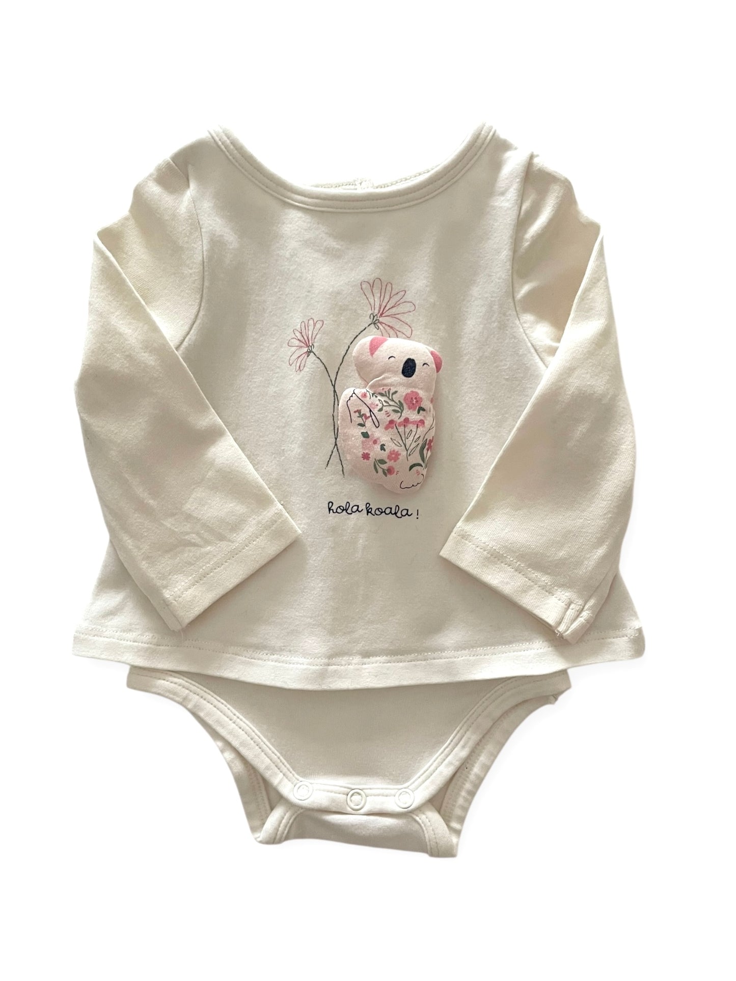 Body / tee-shirt, écru, koala, TAO