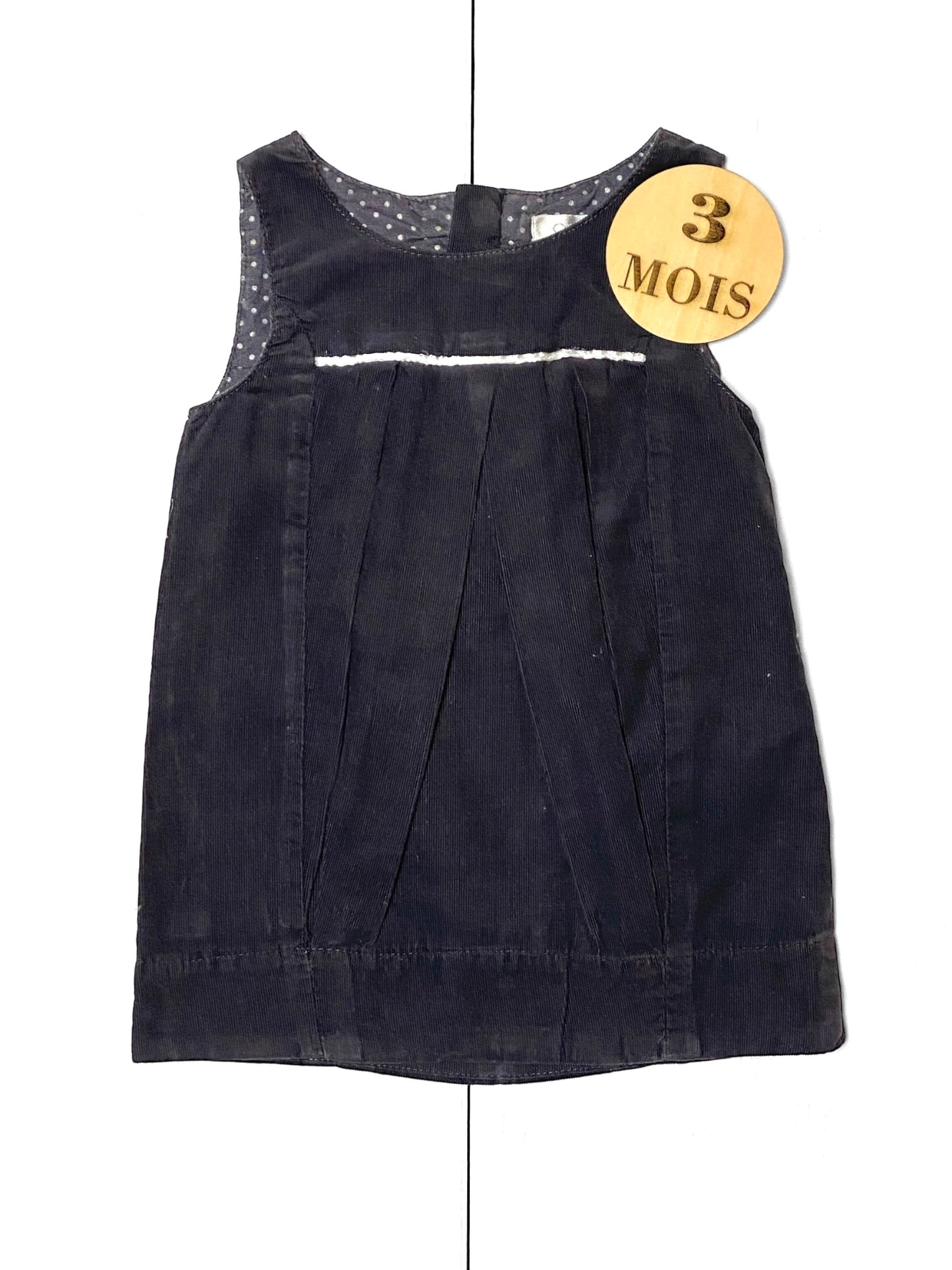 Robe velours, grise , Obaïbi