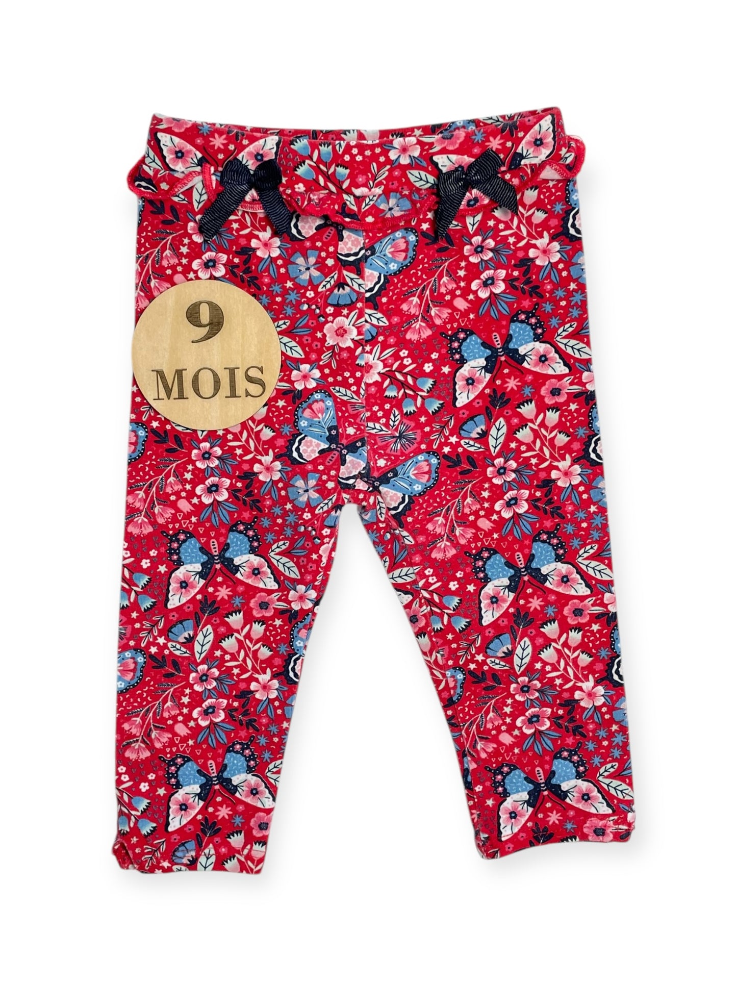 Legging fleuri, rouge, Sergent Major