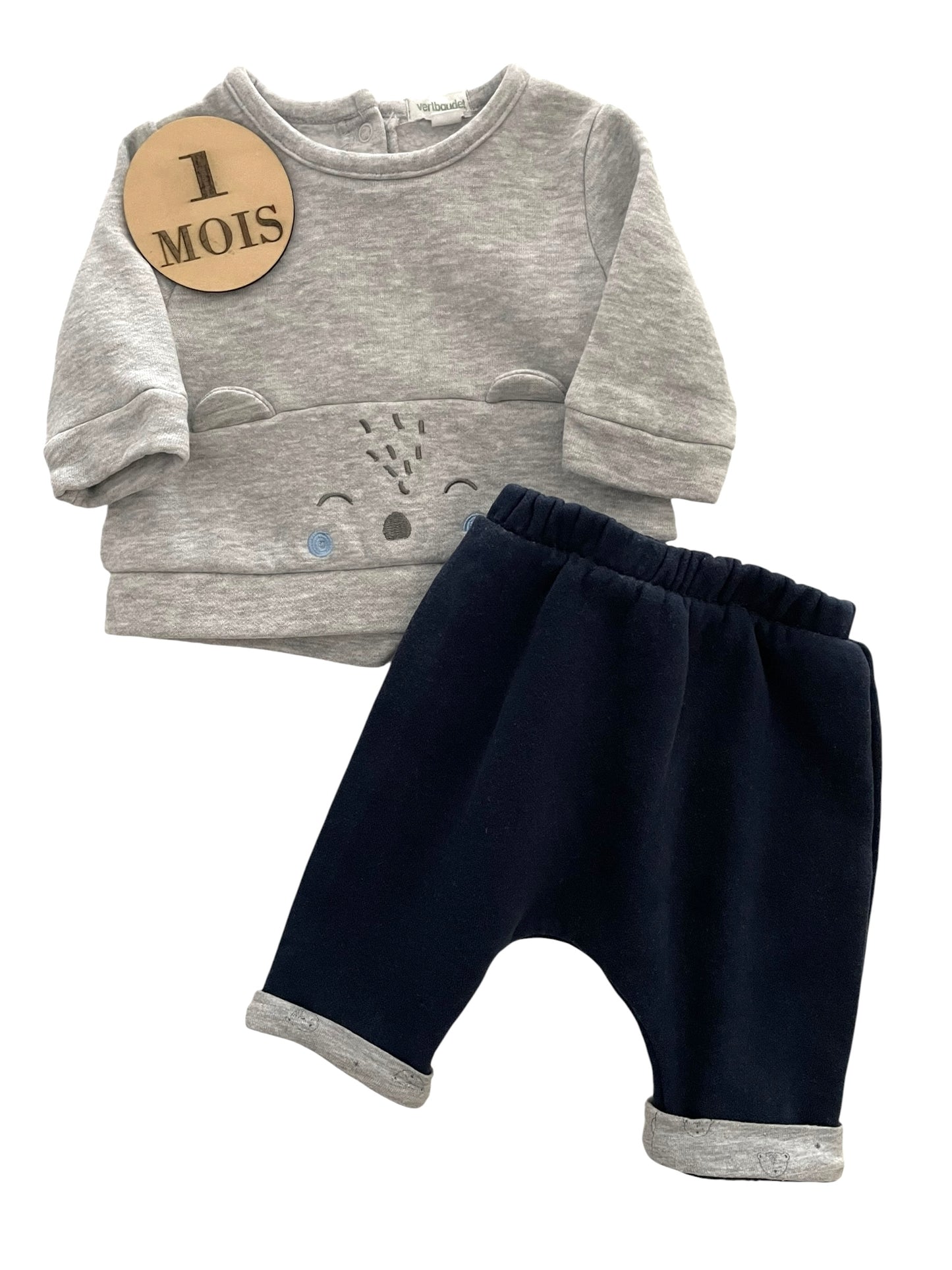 Ensemble molleton, sweat et pantalon, Vertbaudet
