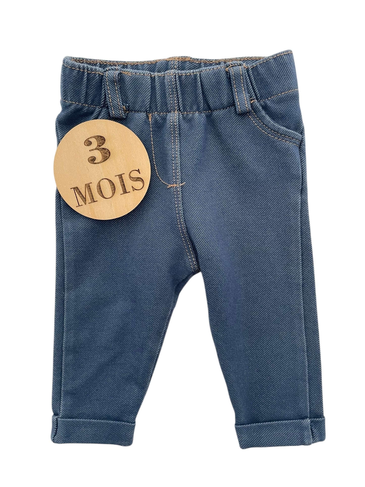 Jegging, bleu, Kiabi