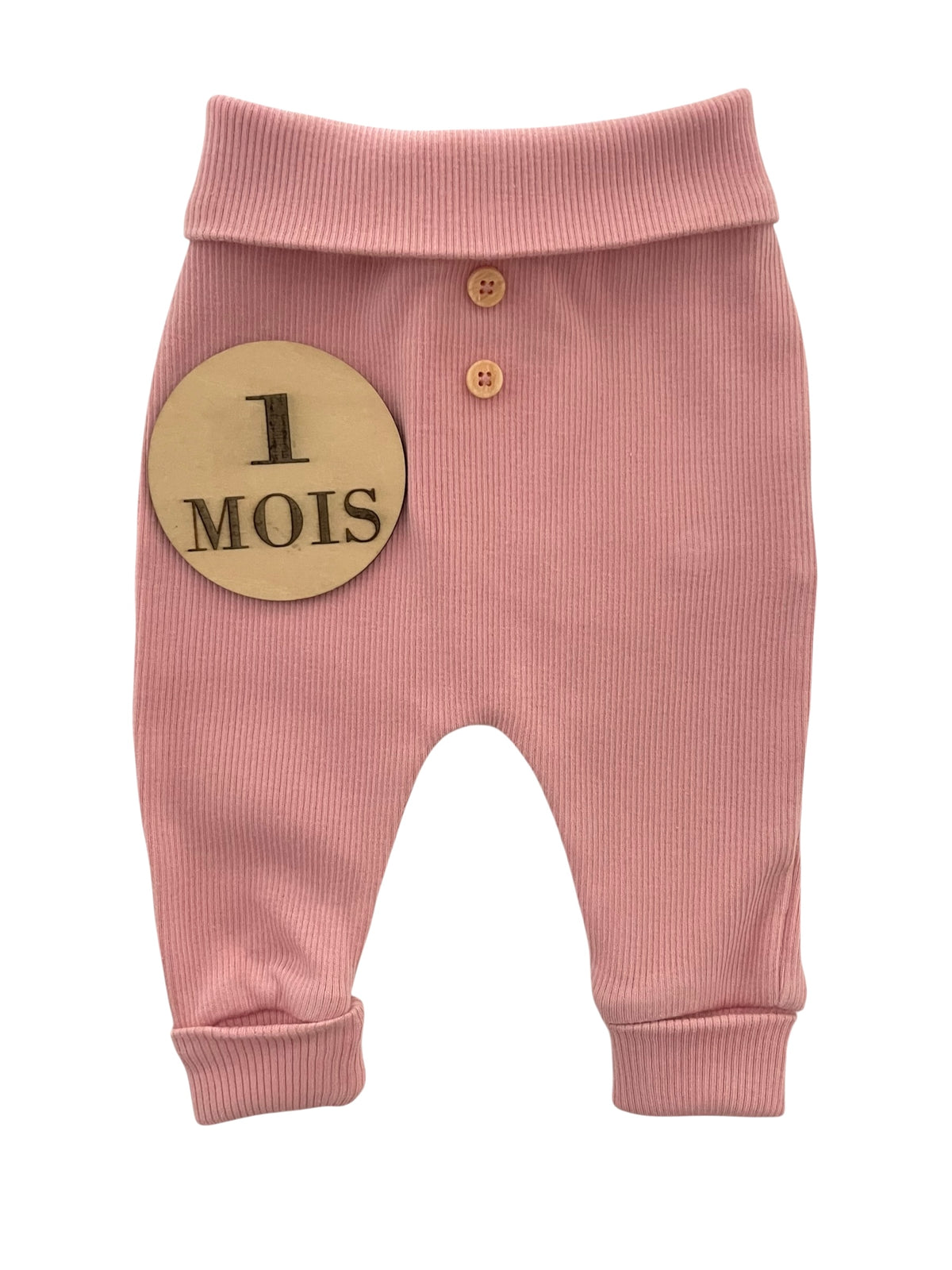 Legging côtelé, rose, évolutif, TAO