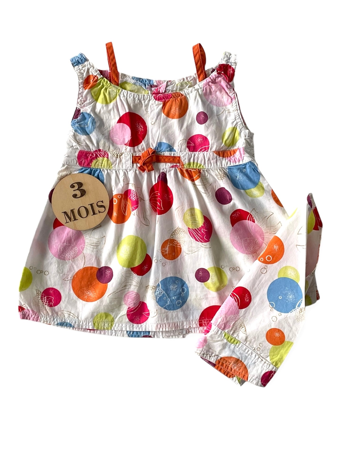 Robe et fichu assorti, Catimini
