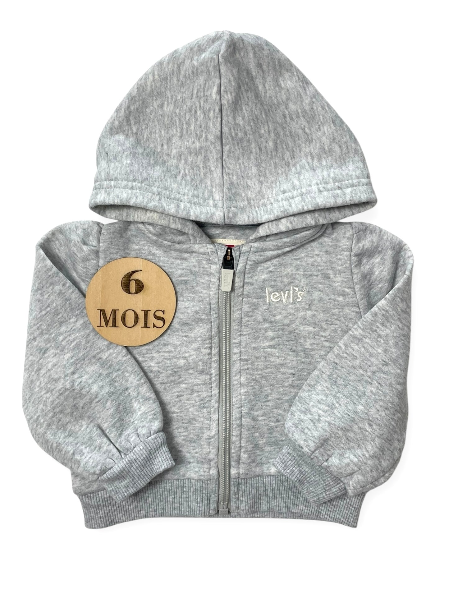 Gilet gris à capuche, Levi’s