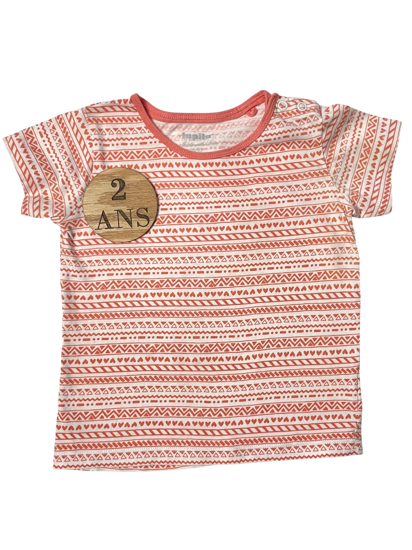 Tee-shirt rose-orange, Lupilu