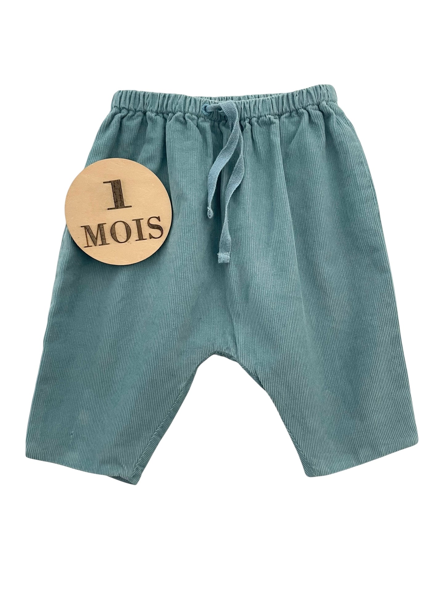 Pantalon velours côtelé, bleu, Cyrillus