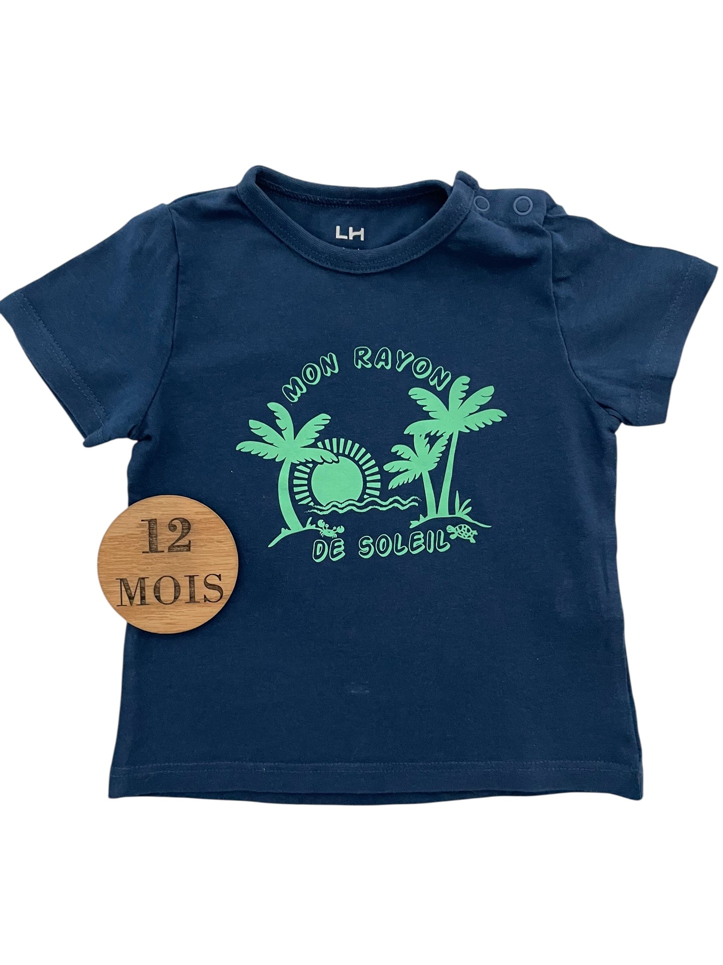 Tee-shirt bleu-marine, La Halle