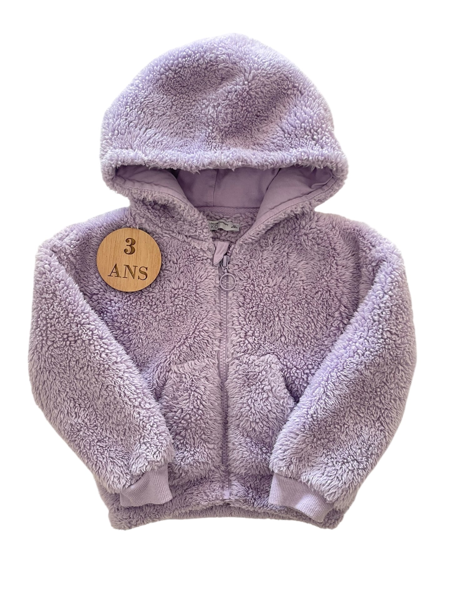 Gilet fausse fourrure, violet, FPC