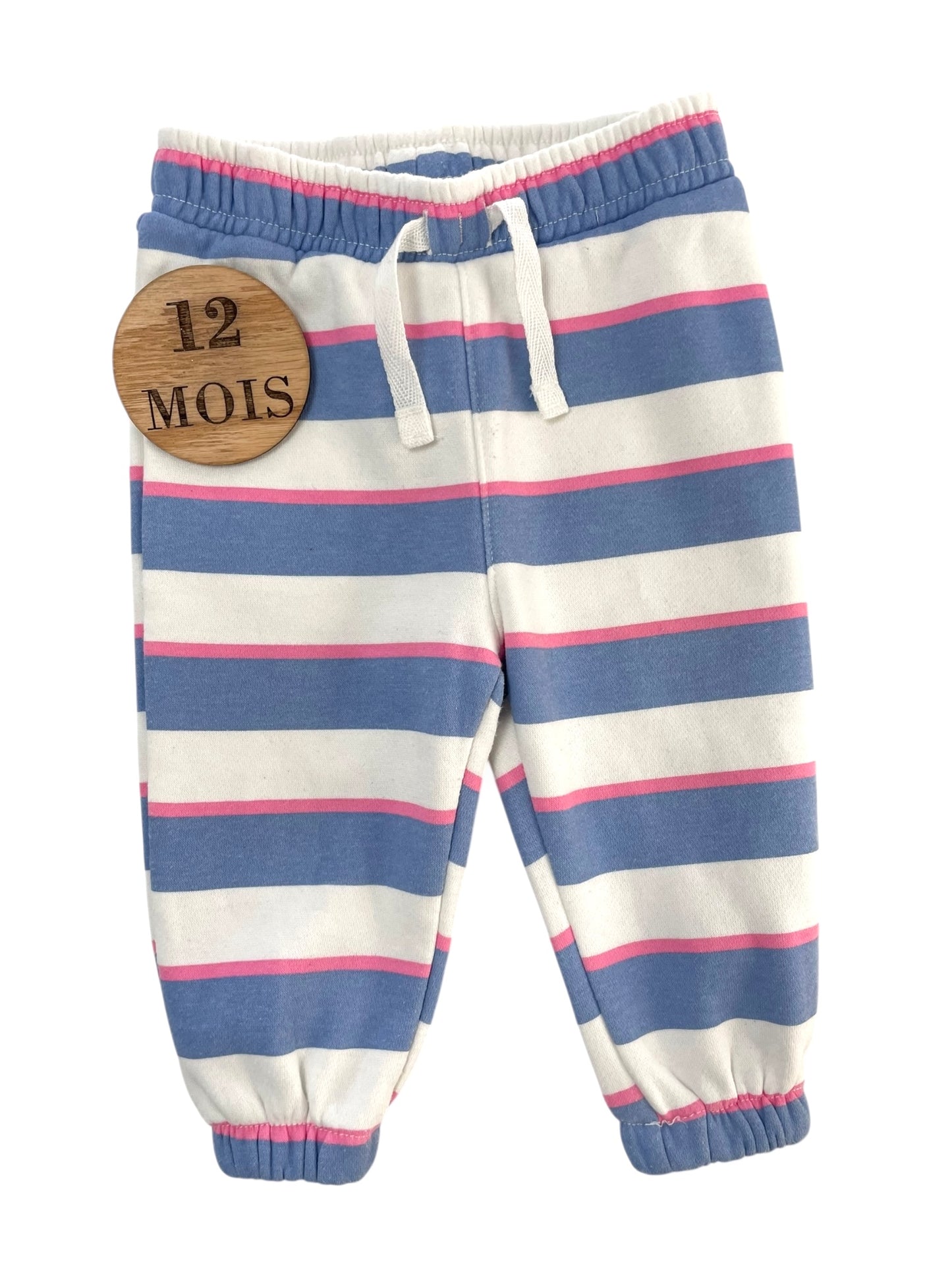 Jogging épais, rayé bleu et rose, Primark