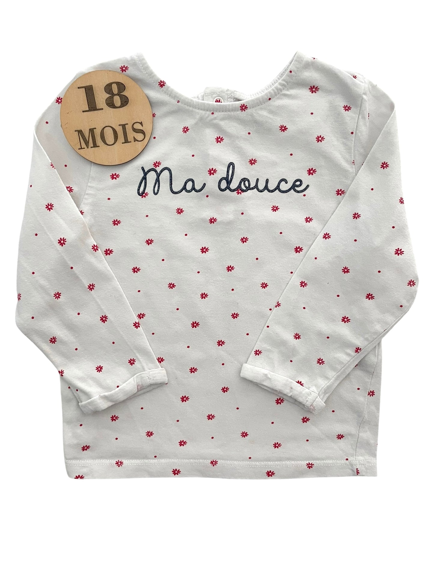 Tee-shirt fleuri, ma douce, Kiabi
