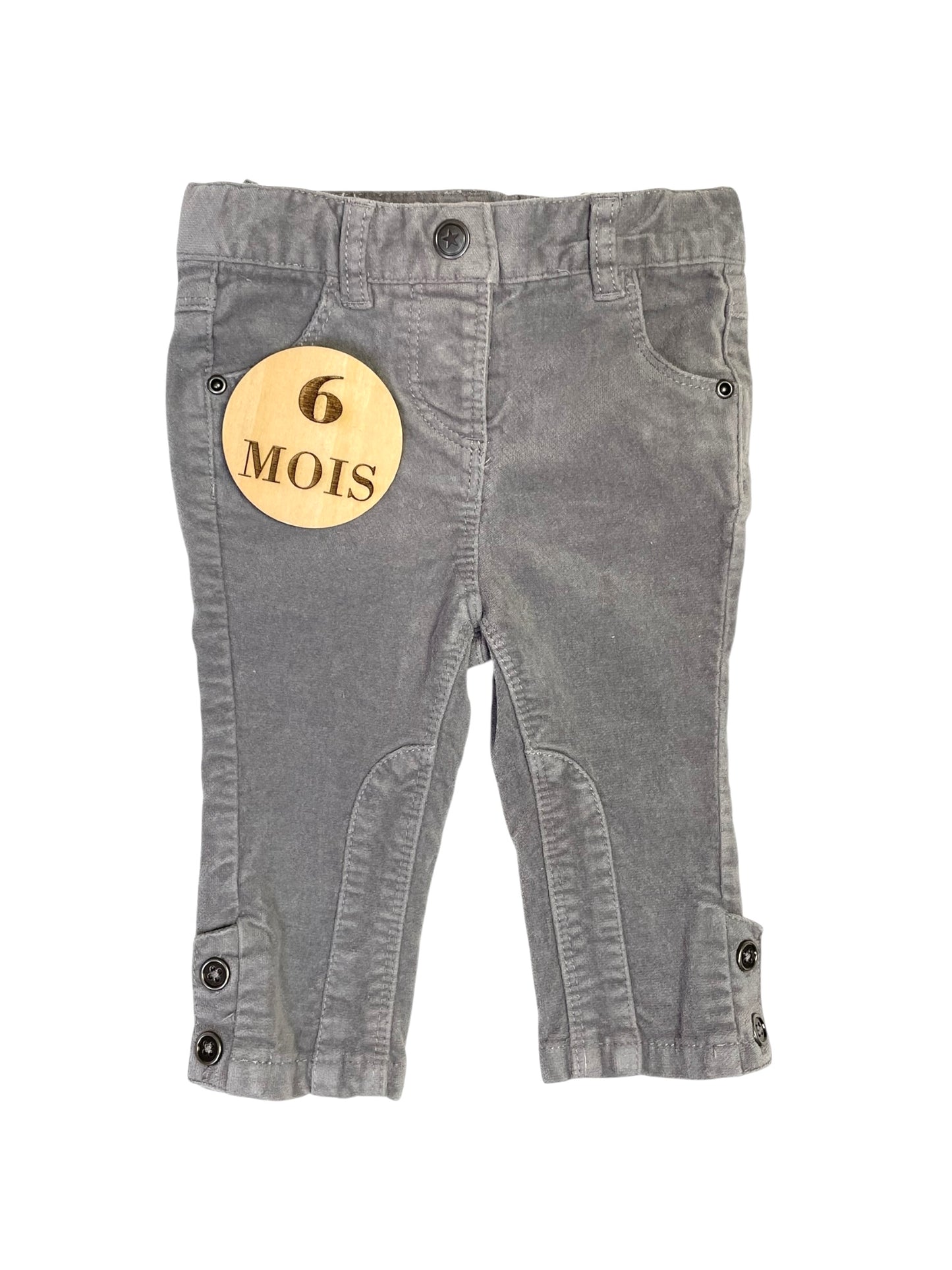 Pantalon velours gris, TAO