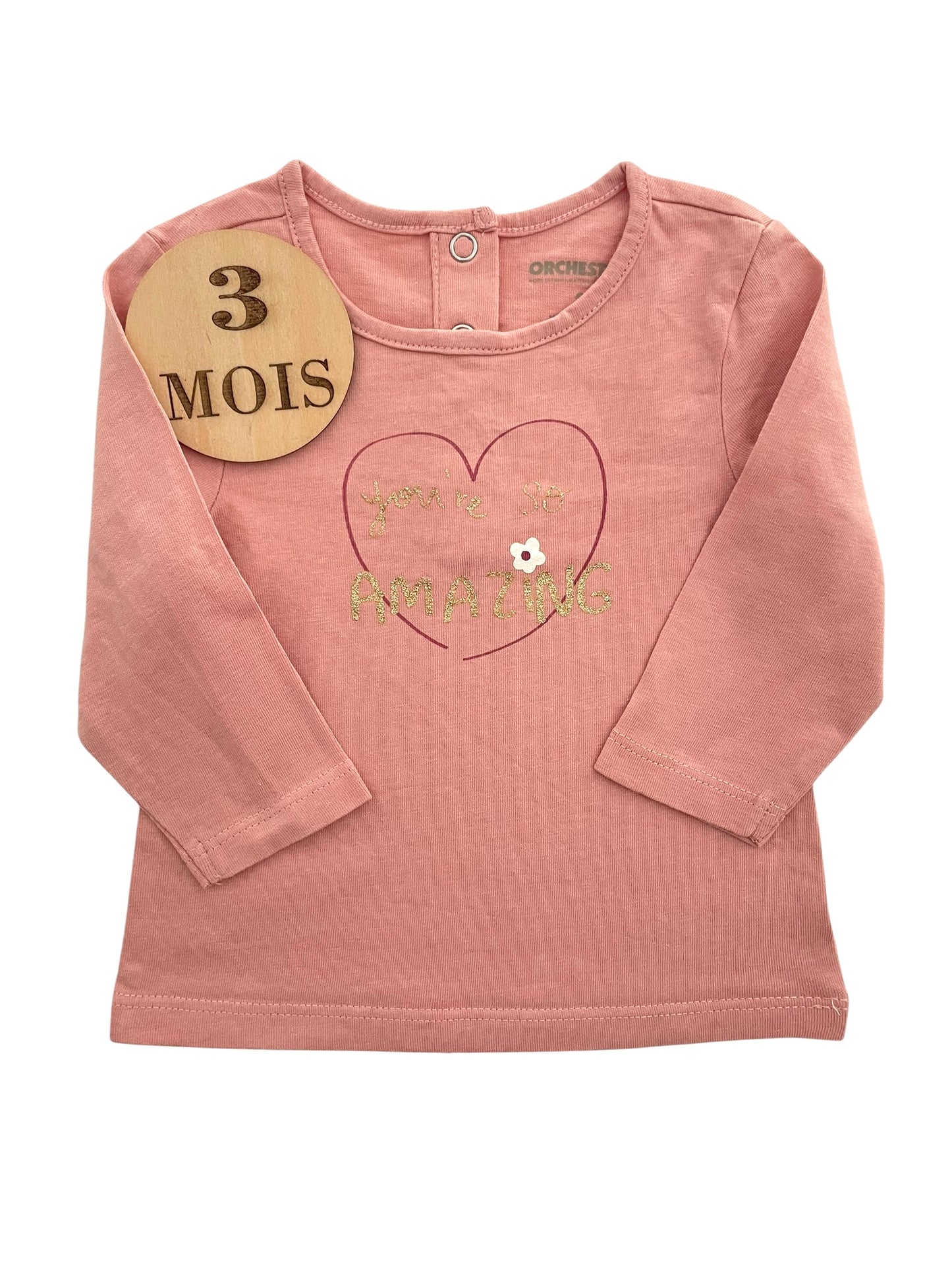 Tee-shirt rose clair, Orchestra