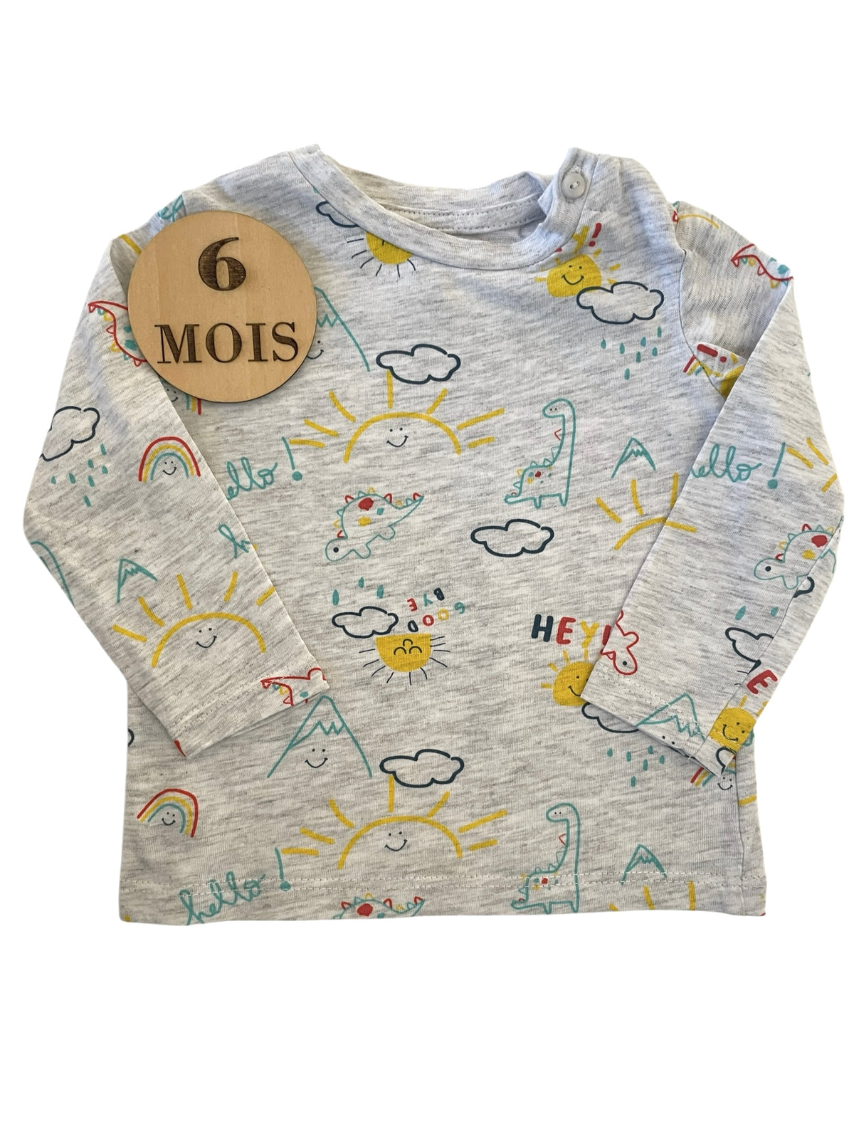Tee-shirt gris, In extenso