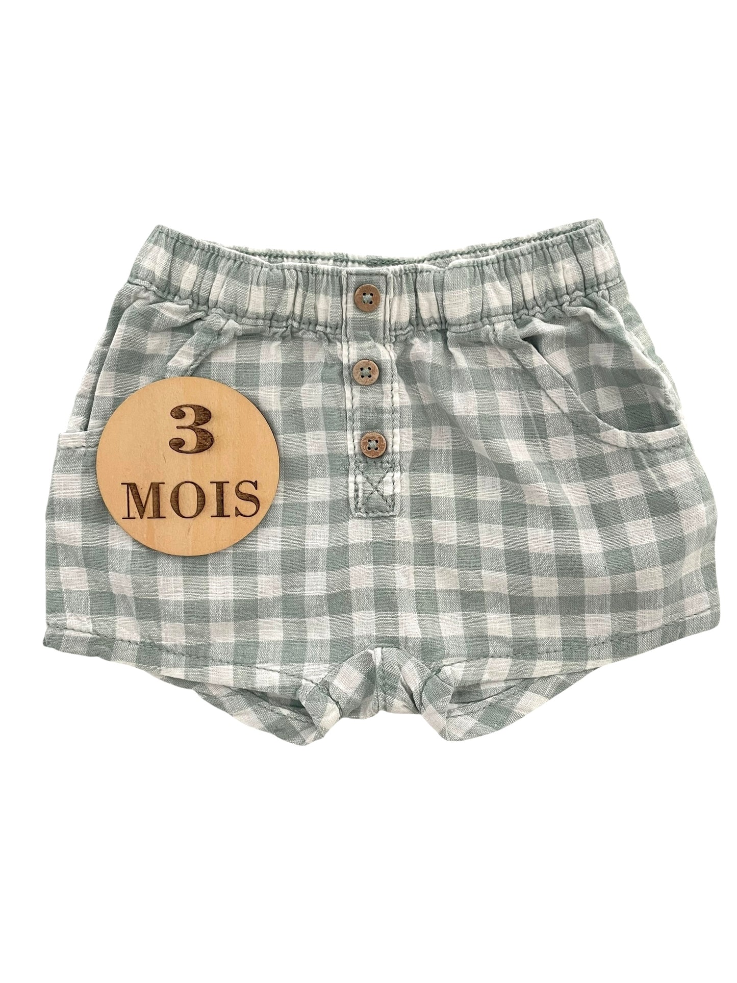Short vichy, vert, Kiabi