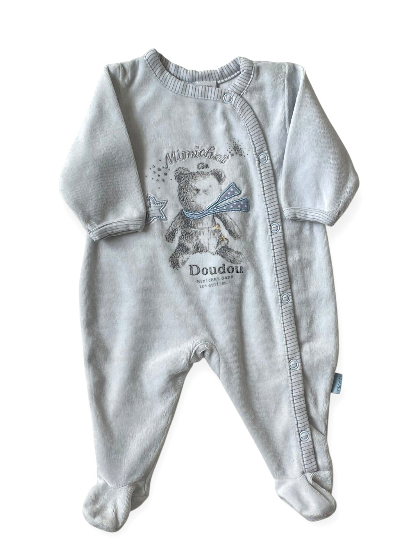 Pyjama velours bleu ciel, Absorba