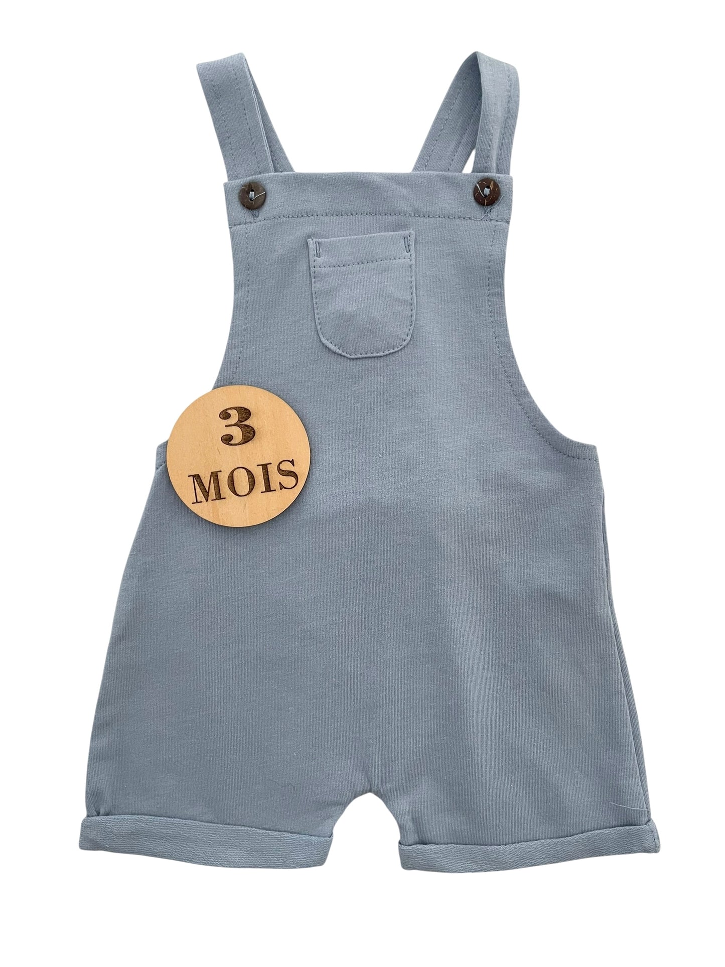 Salopette short, bleue, Zeeman
