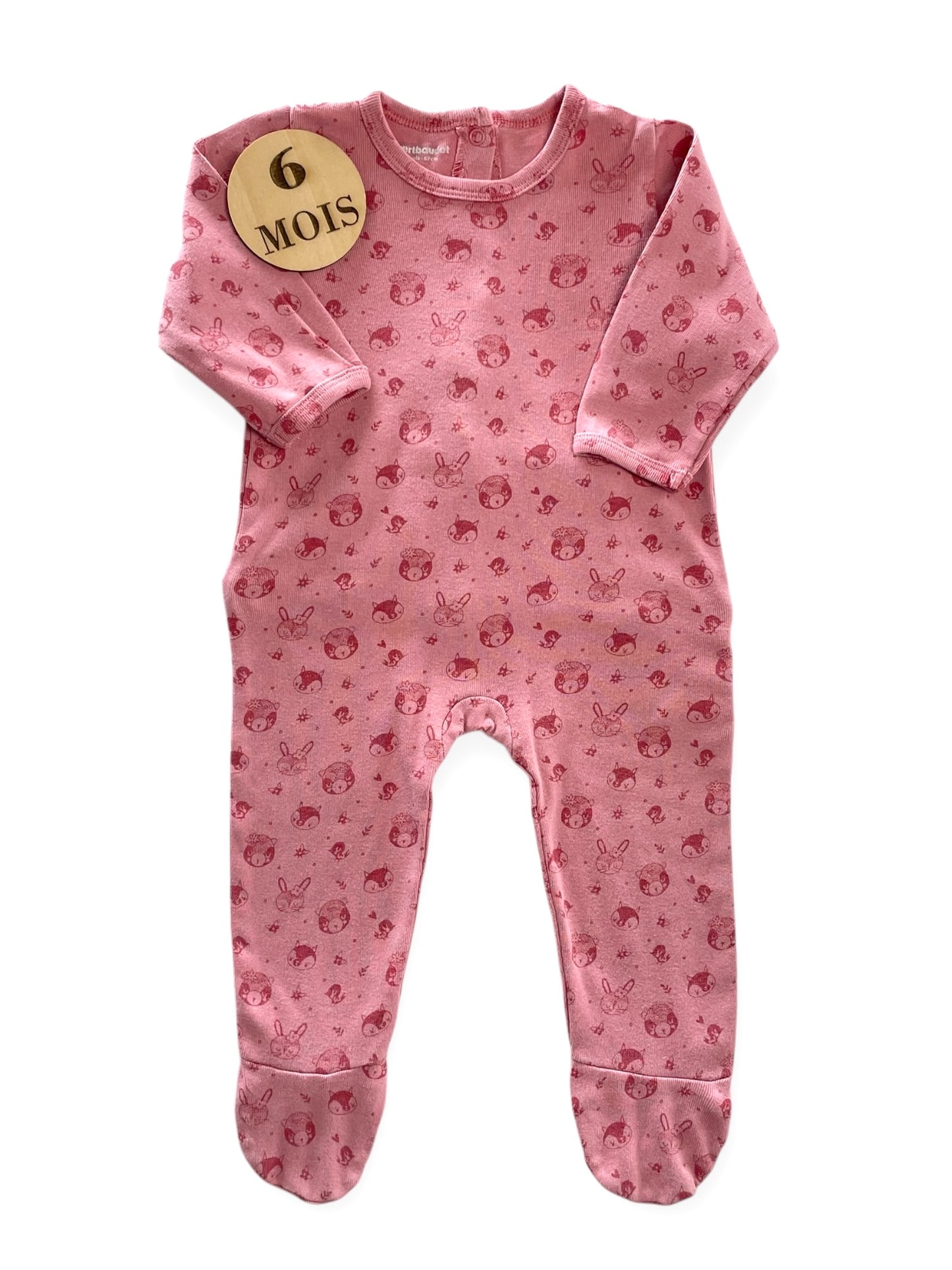 Pyjama rose foncé, Vertbaudet
