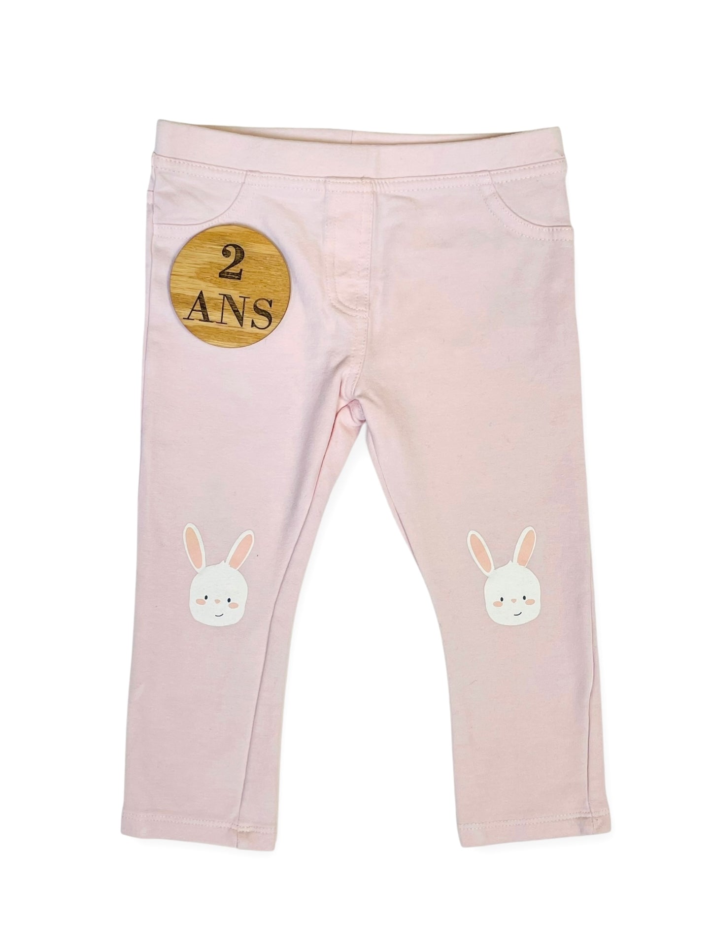 Pantalon rose, lapin, FPC