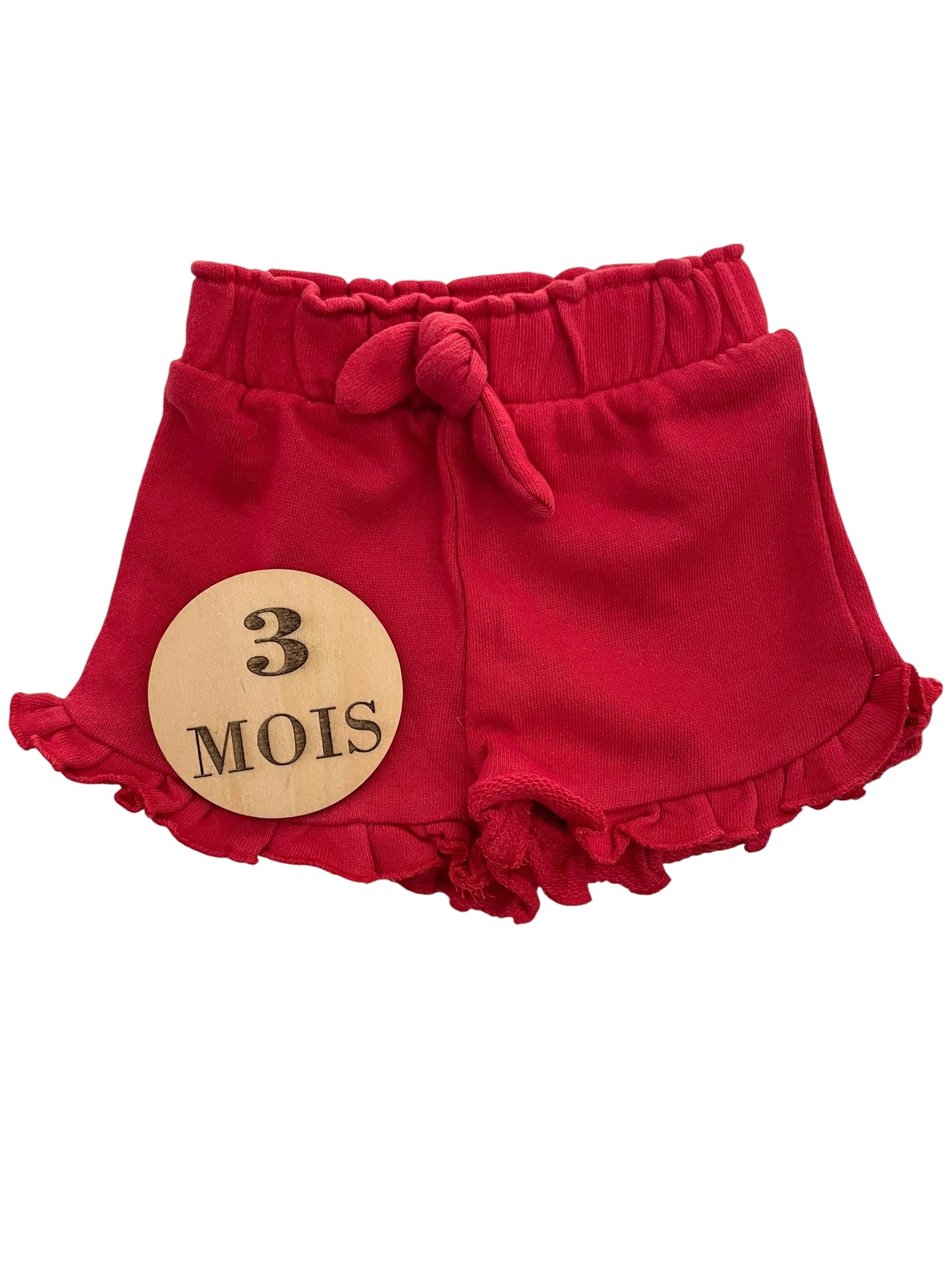 Short molleton rouge, Kiabi