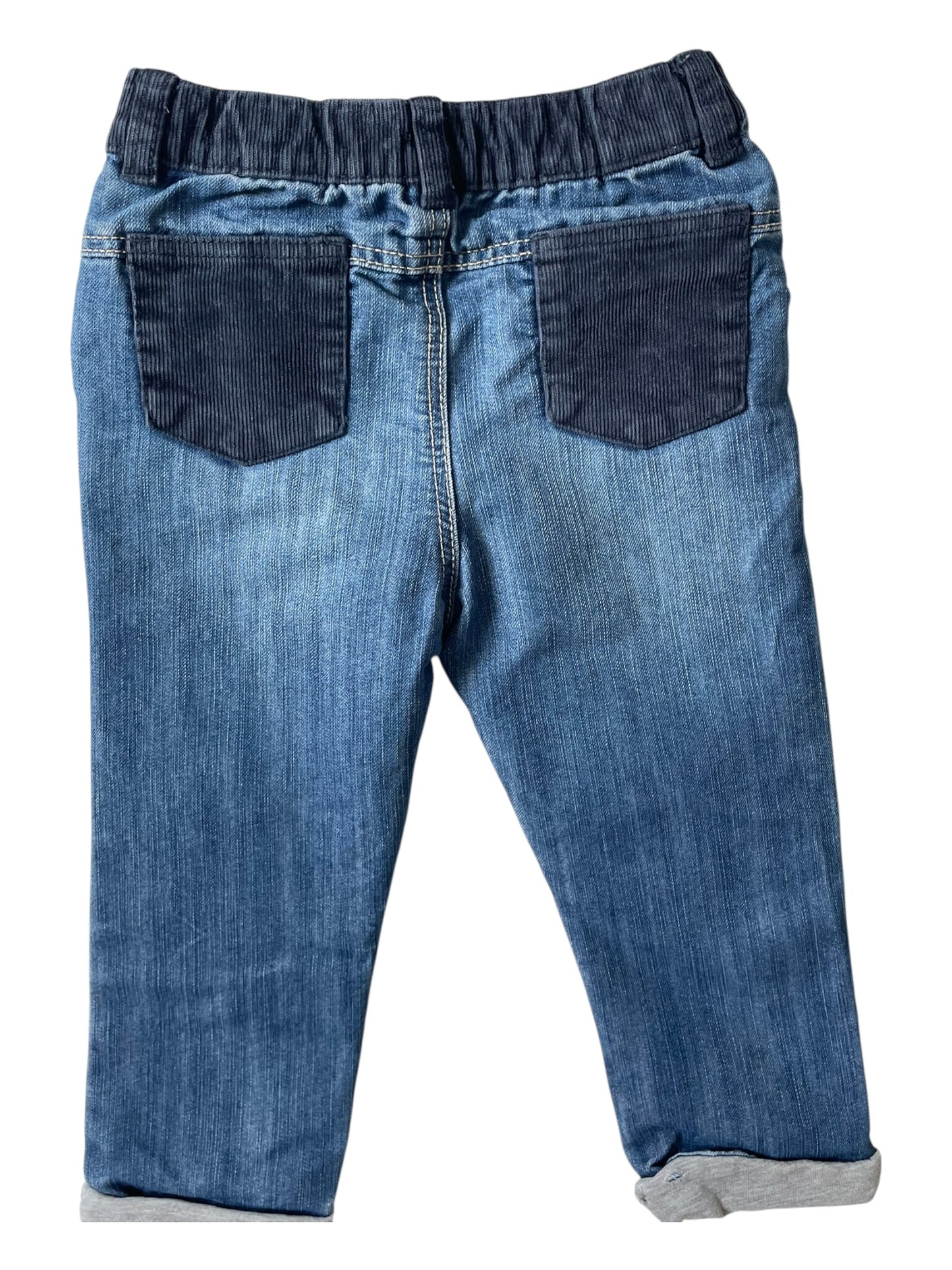 Jean doublé, bleu, poches velours, Obaïbi