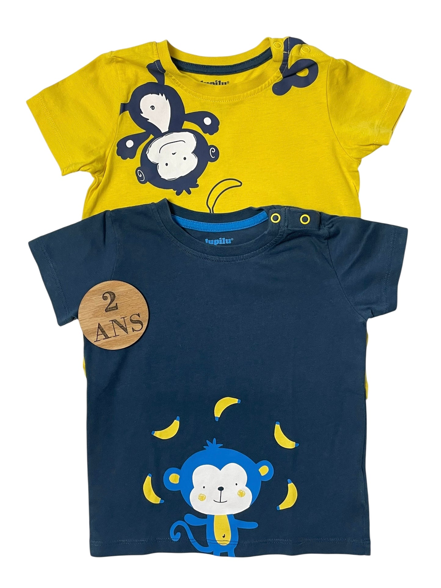 Lot 2 tee-shirts manches courtes, Lupilu