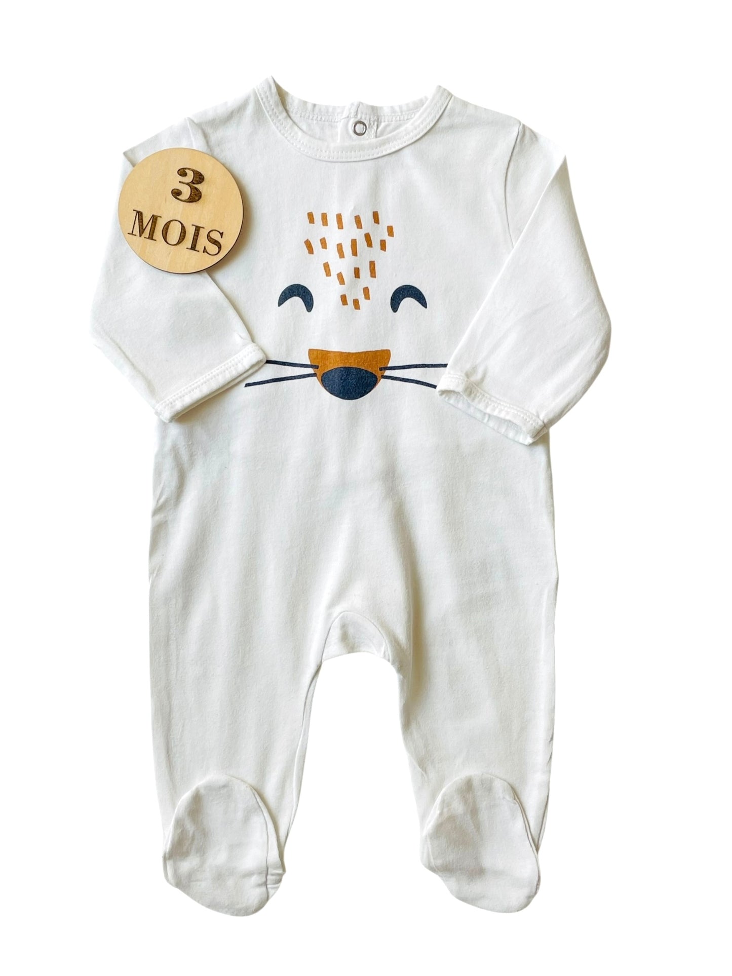Pyjama coton léger, blanc, La redoute
