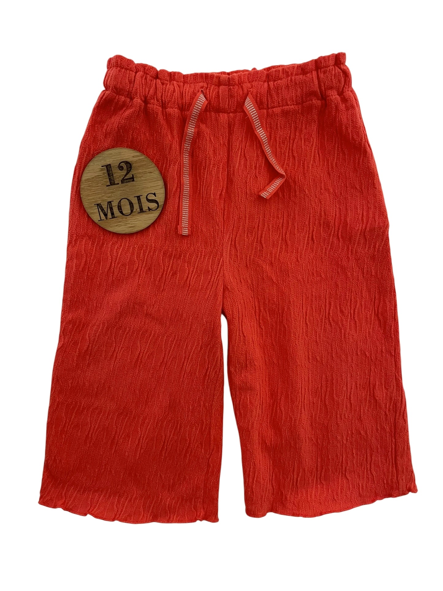 Pantalon fluide large, orange, TAO