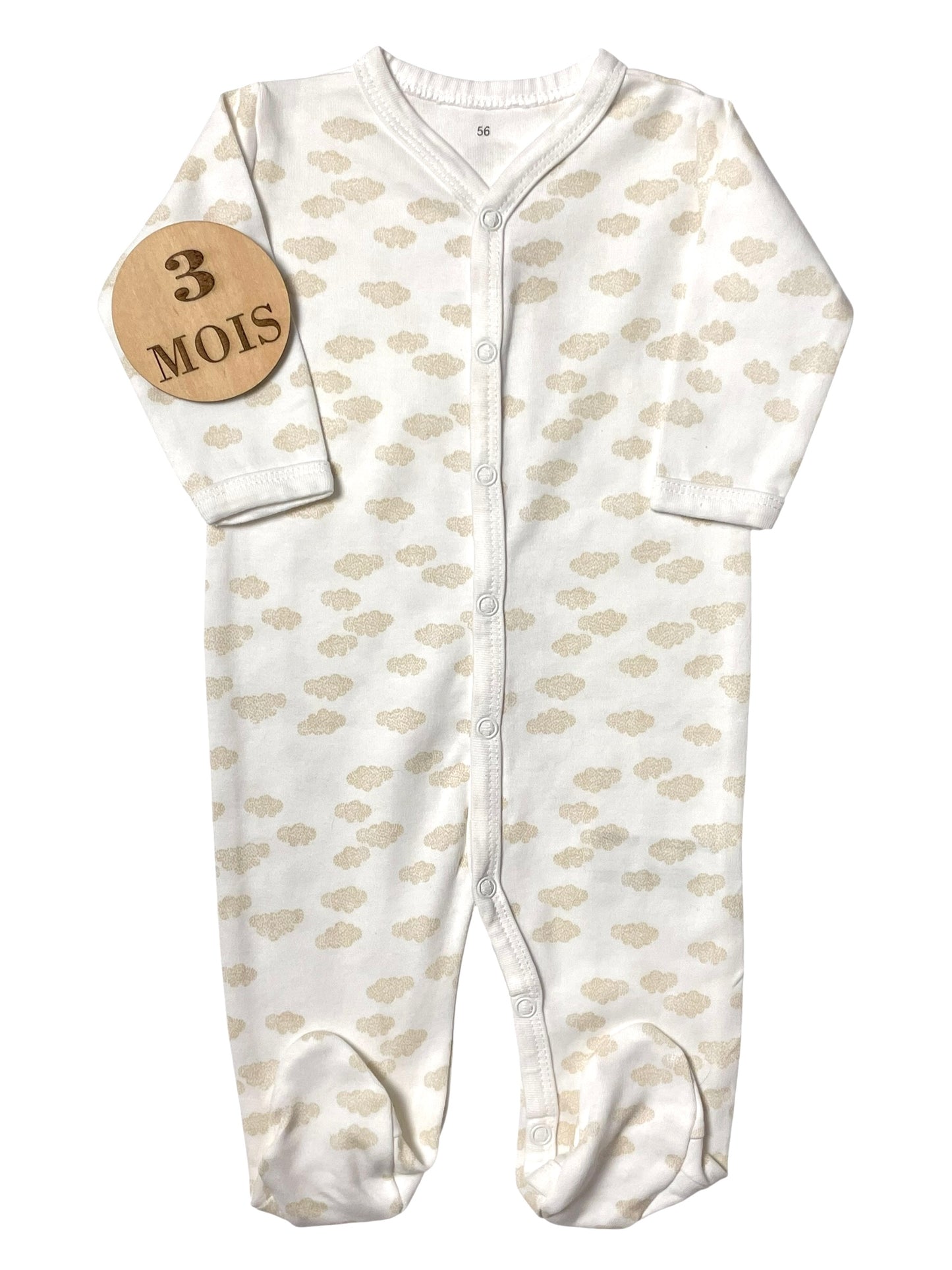 Pyjama coton, nuages, Zeeman