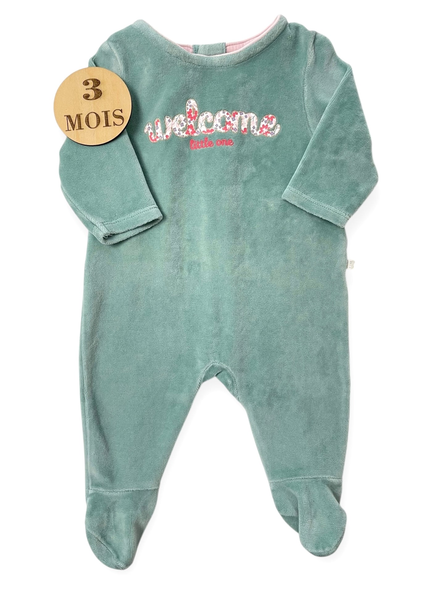 Pyjama velours turquoise, Obaïbi