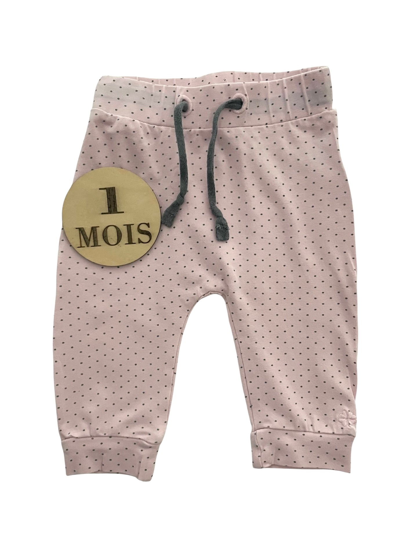 Pantalon coton rose à pois, Noppie’s