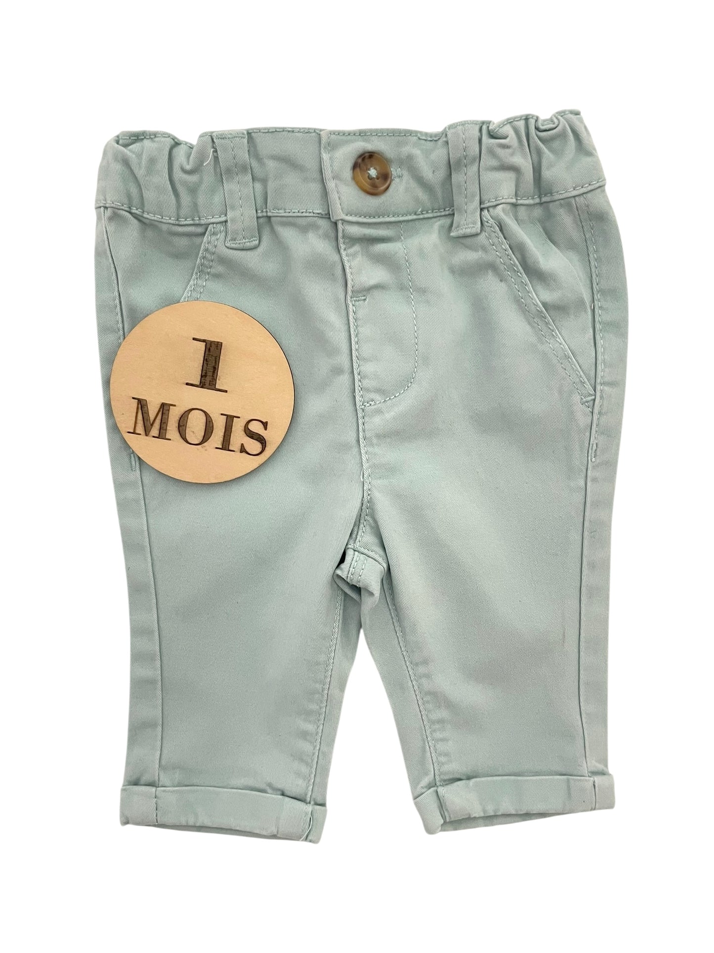 Chino vert d’eau, Kiabi