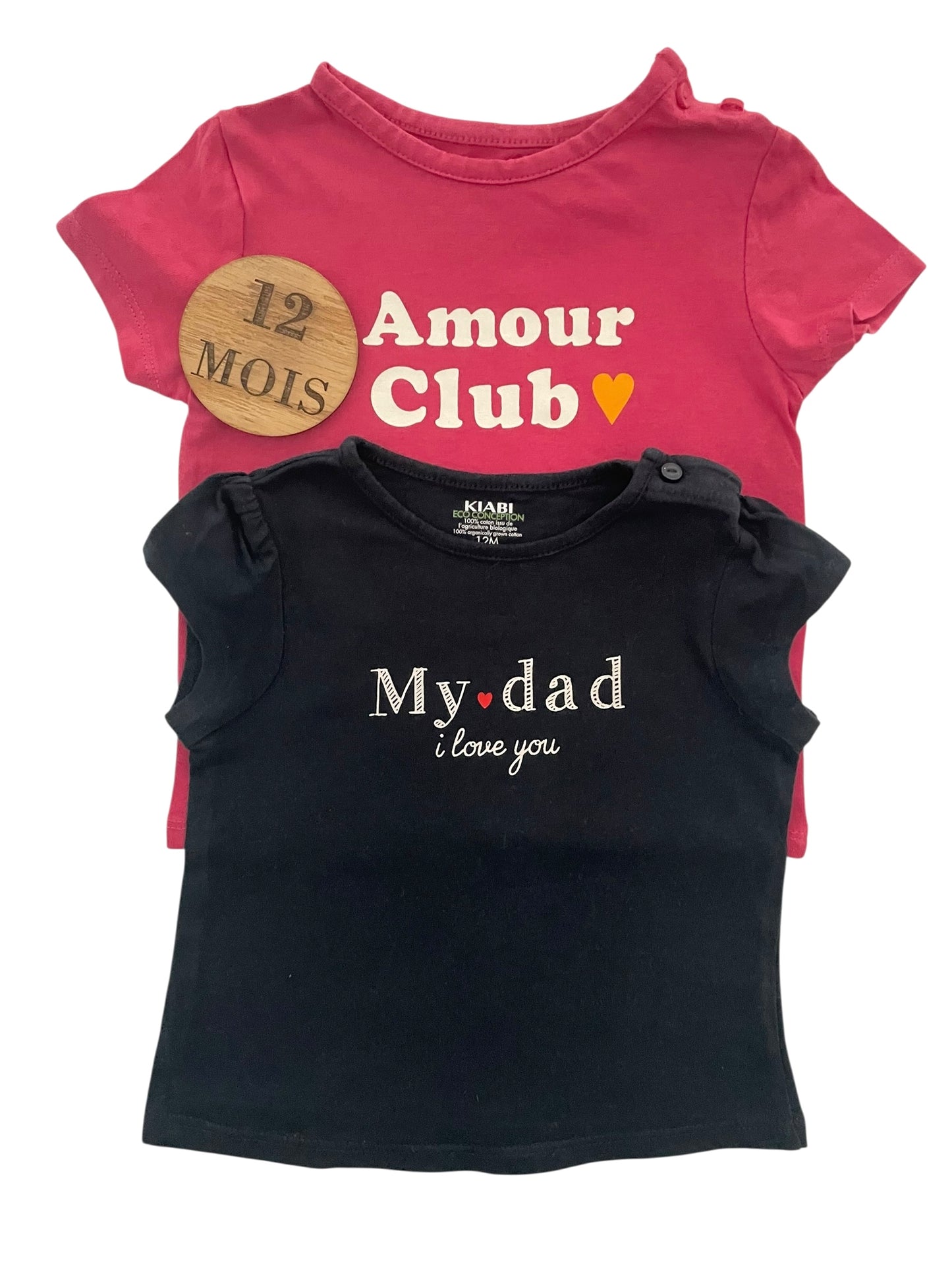 Lot de 2 tee-shirts, Kiabi
