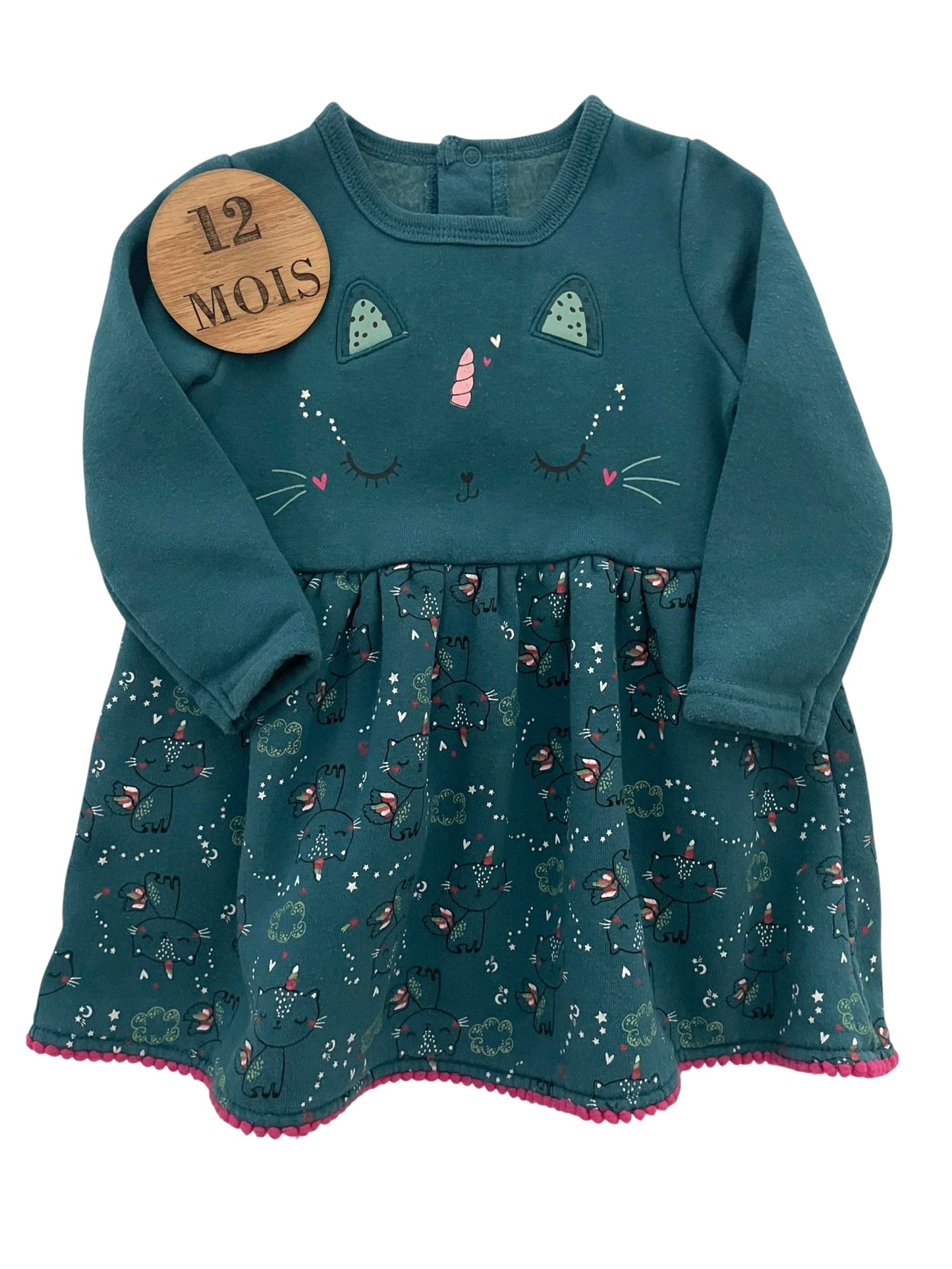 Robe épaisse, bleu canard, Petit Béguin