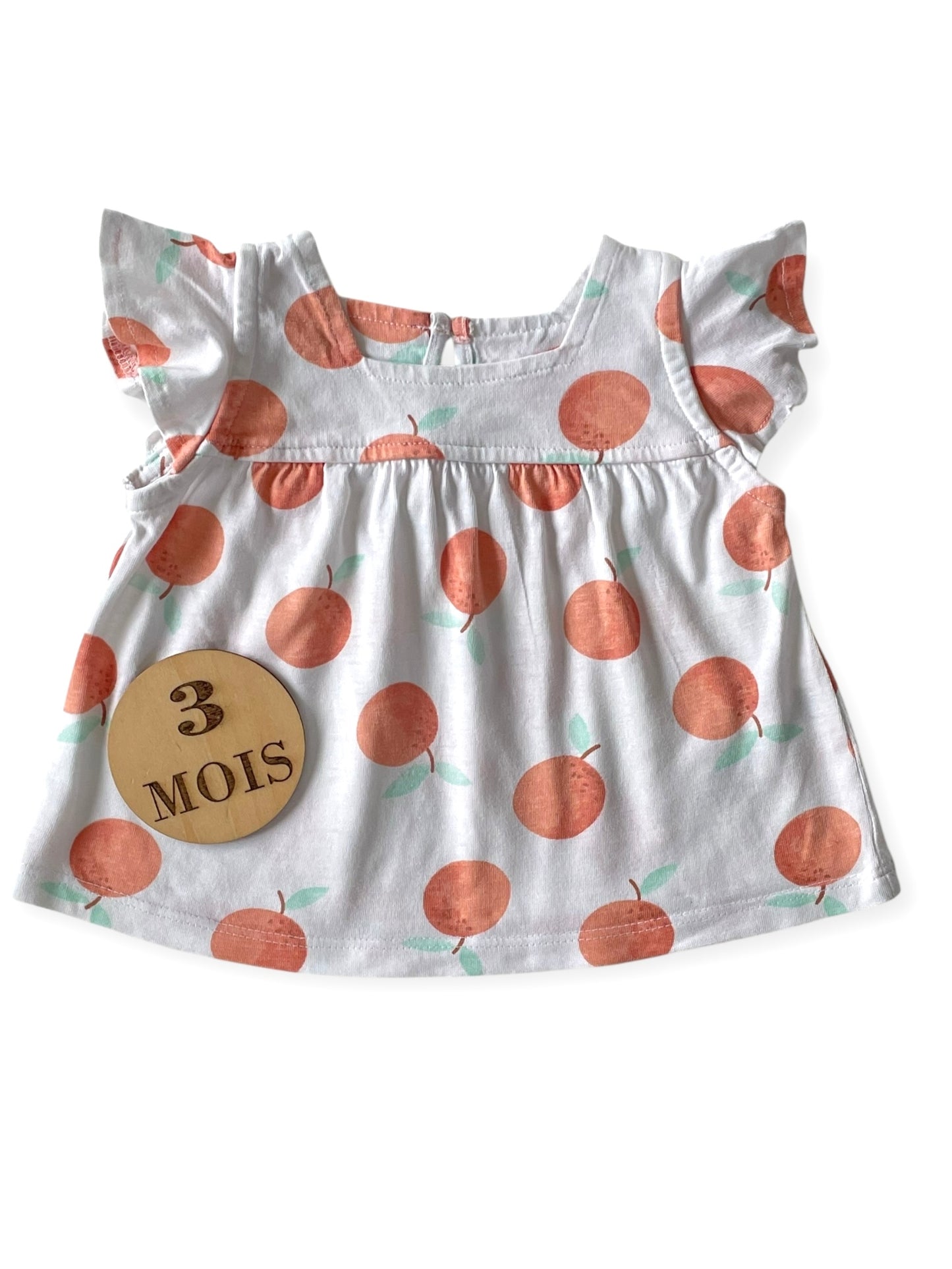 Tee-shirt blanc, pêche, TEX