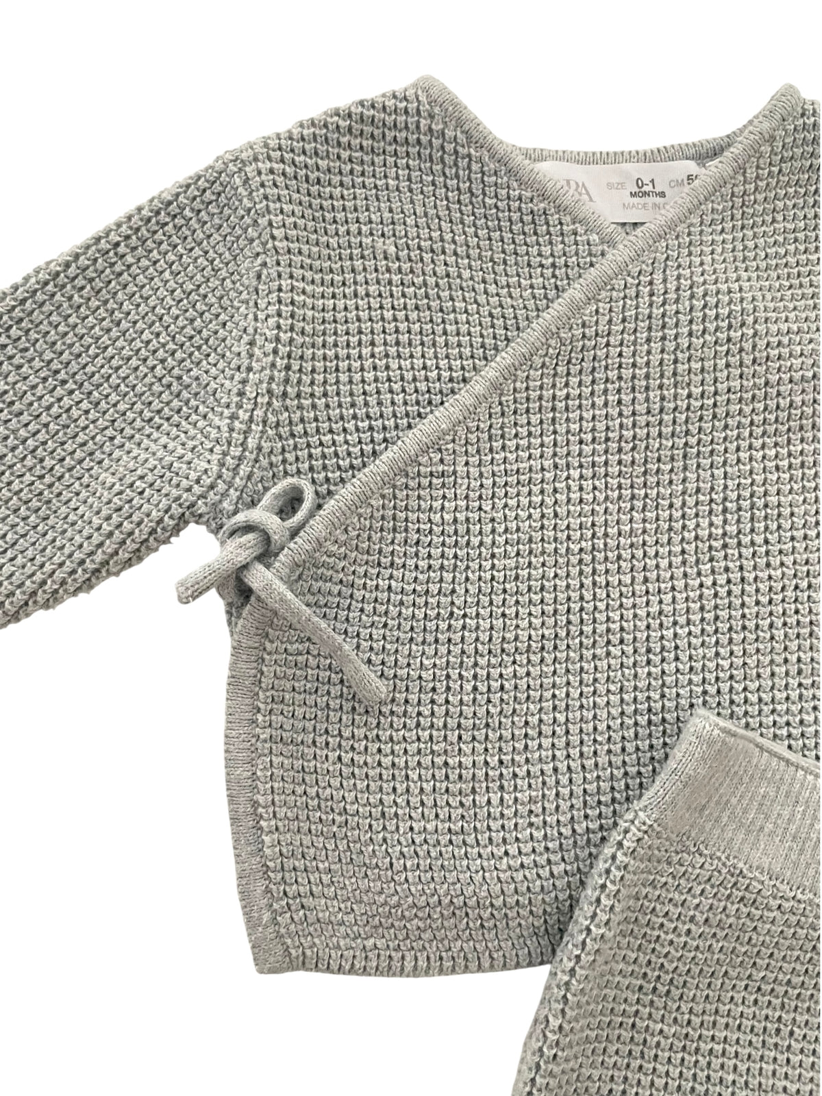 Ensemble en mailles, gris, Zara