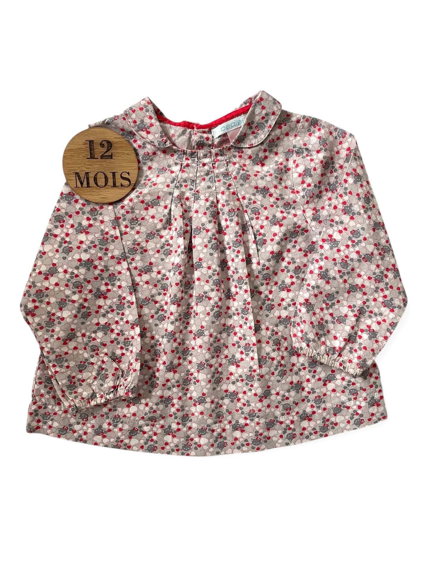 Blouse grise, chats, Obaïbi