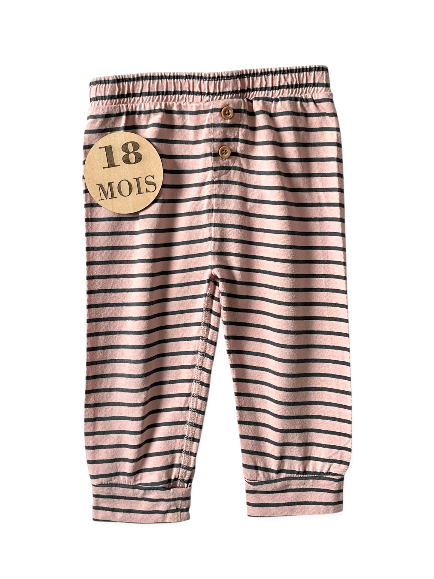 Jogging fin rayé rose, La redoute