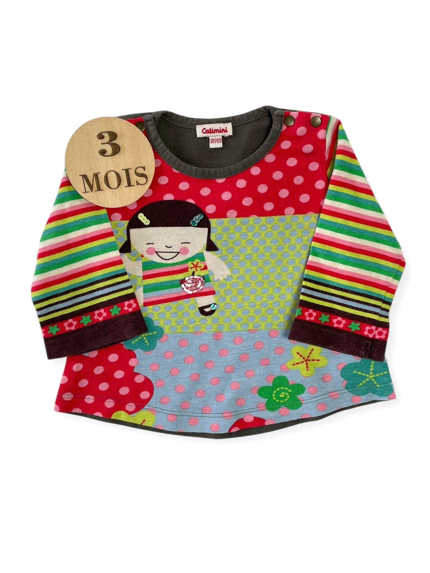 Tee-shirt multicolore, Catimini