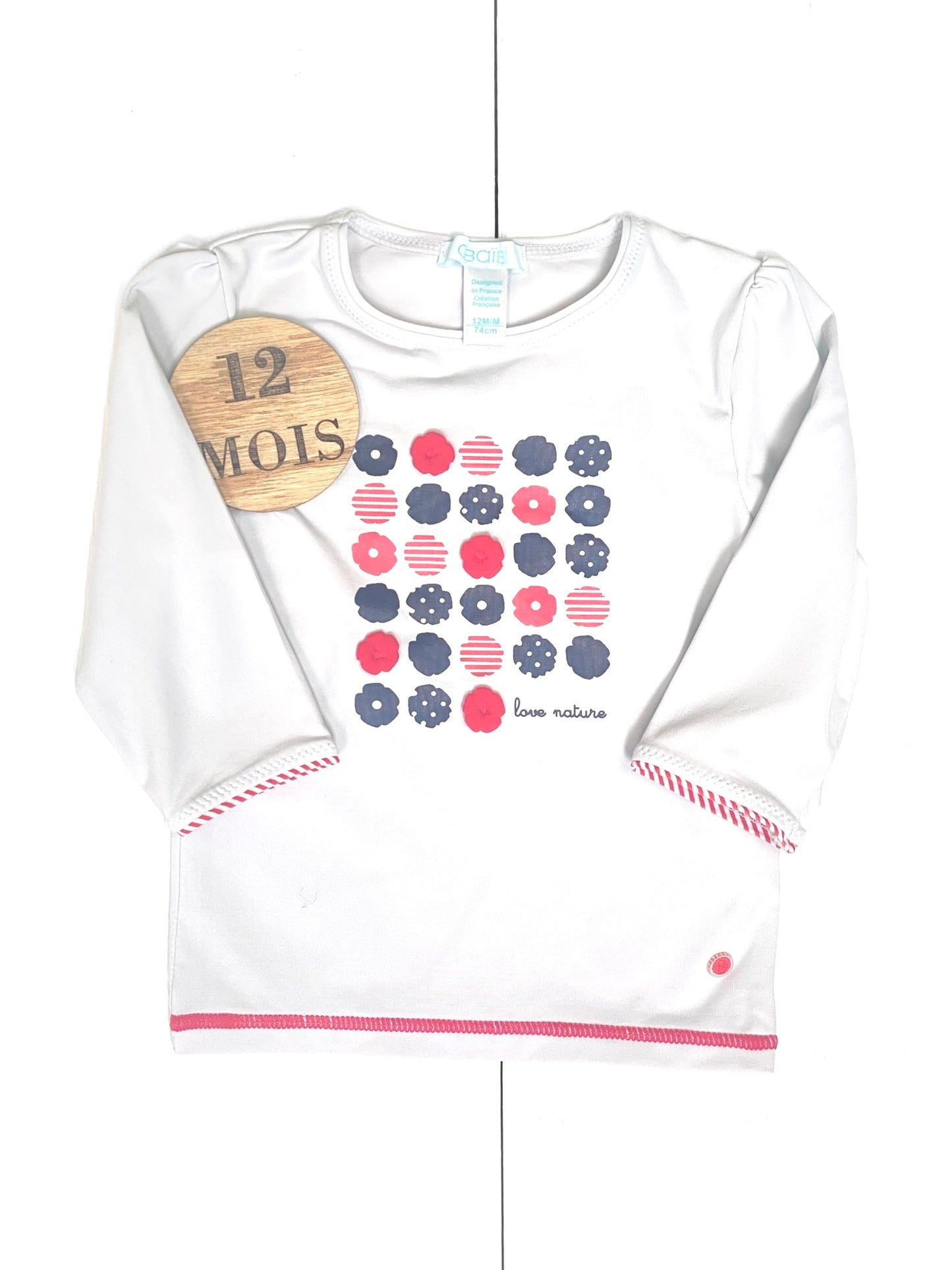 Tee-shirt de bain gris clair, Obaïbi