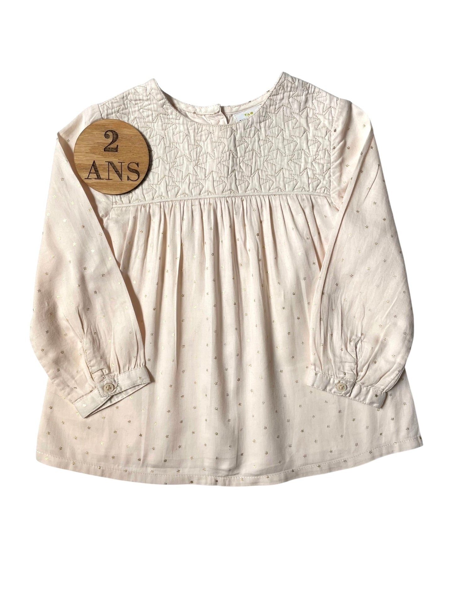 Ensemble blouse et robe à carreaux