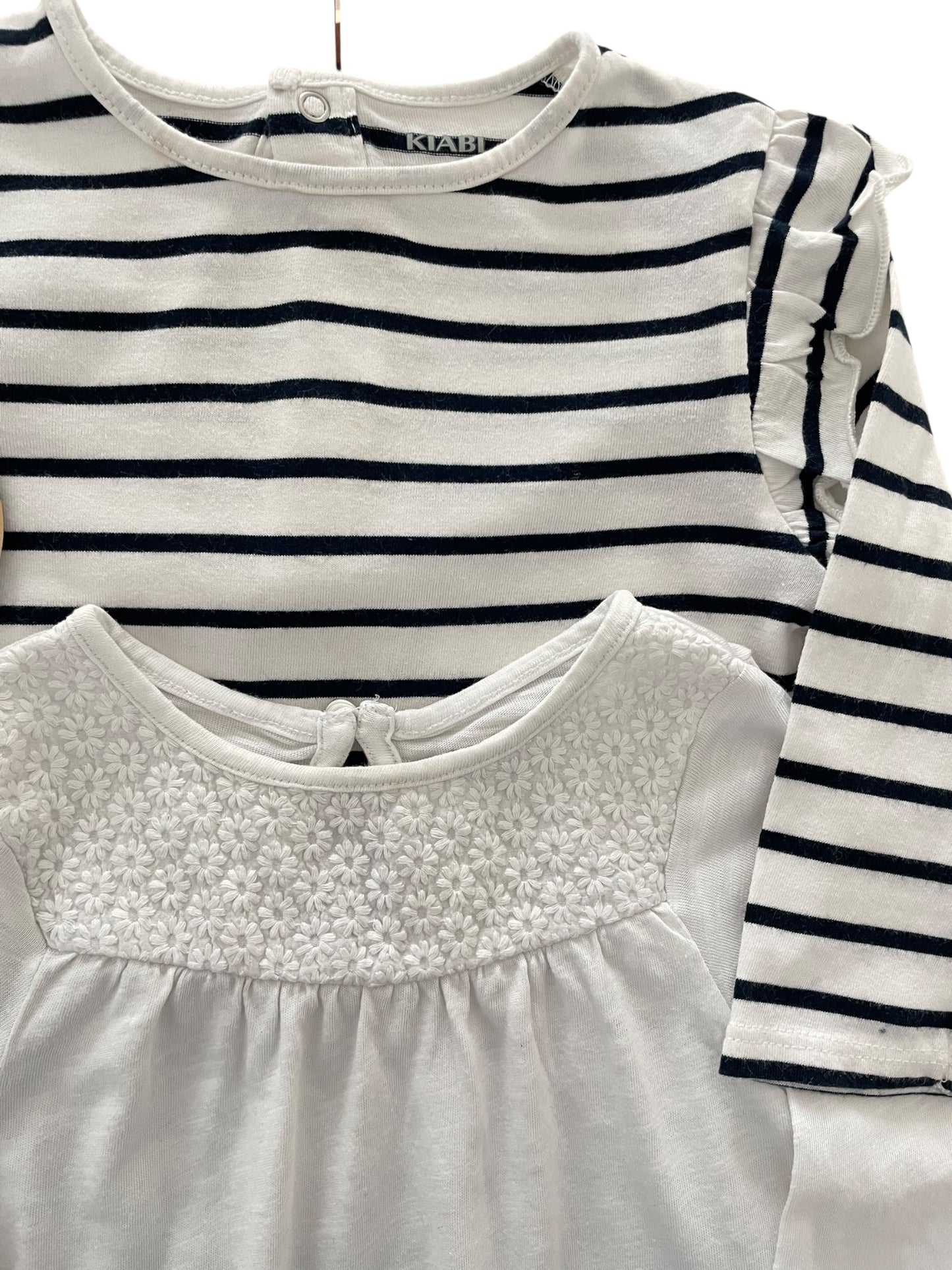 Tee-shirt rayée Kiabi, blouse blanche Obaibi