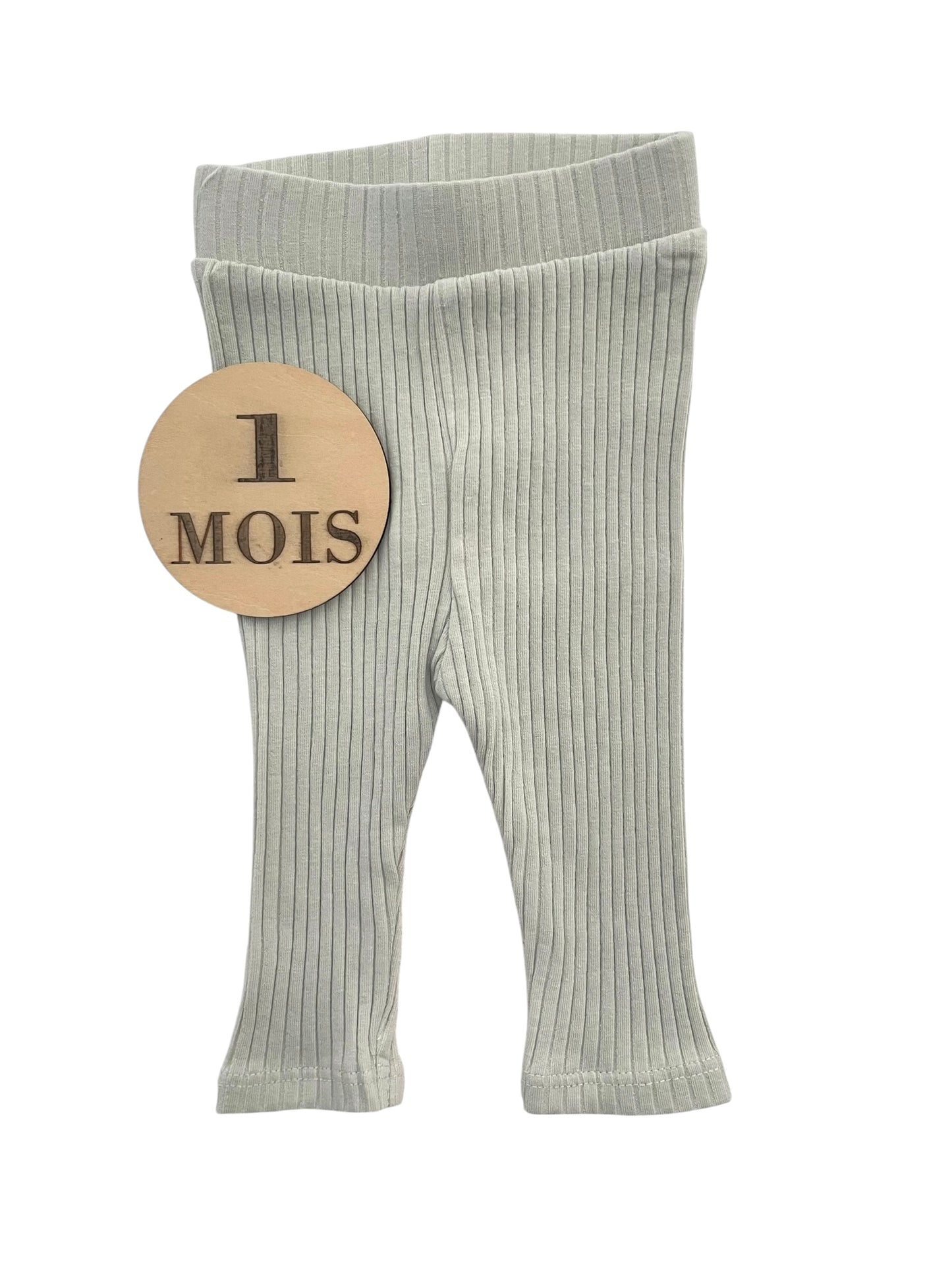 Legging côtelé vert, Kiabi
