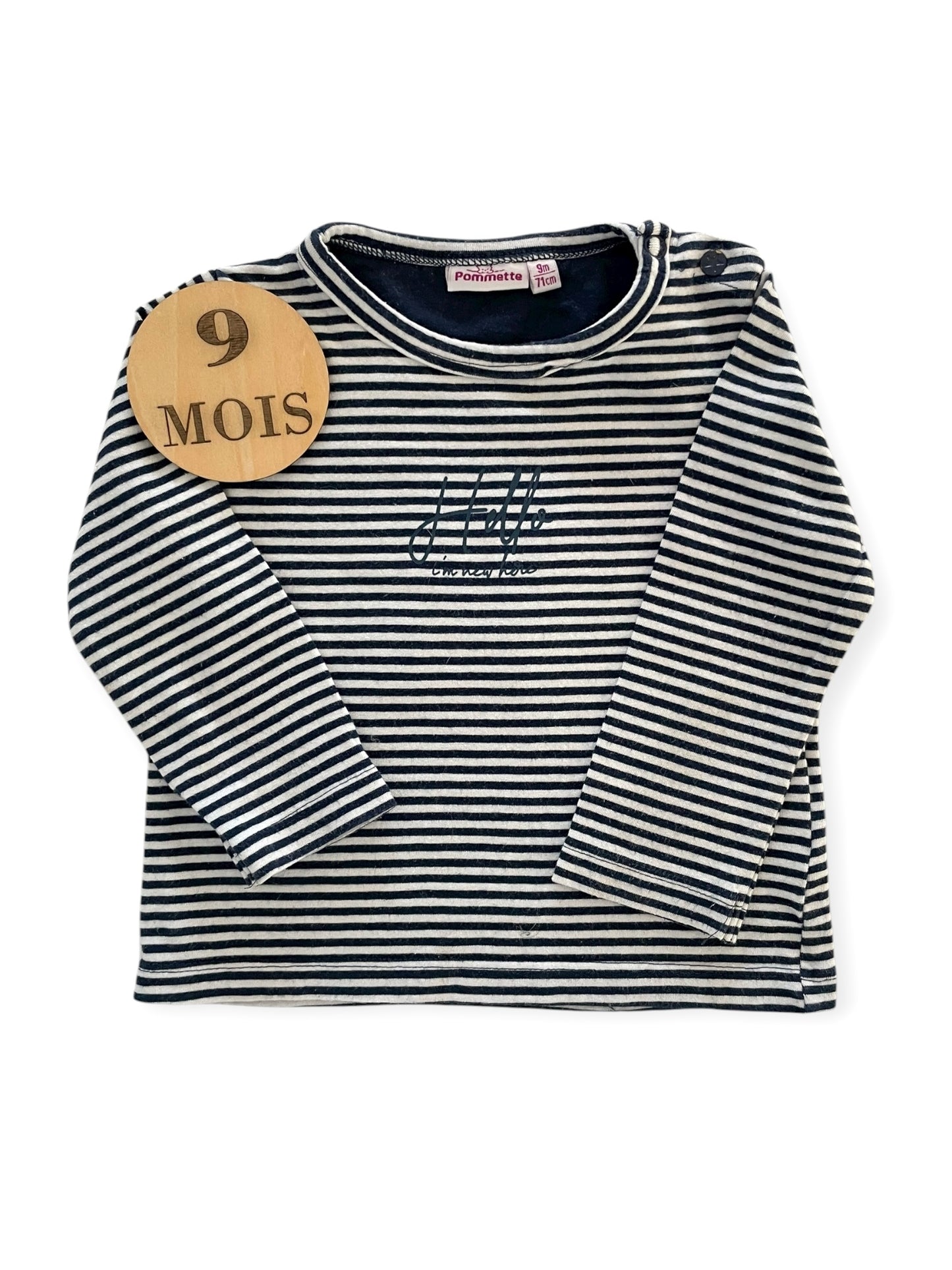 Tee-shirt rayé, Pommette