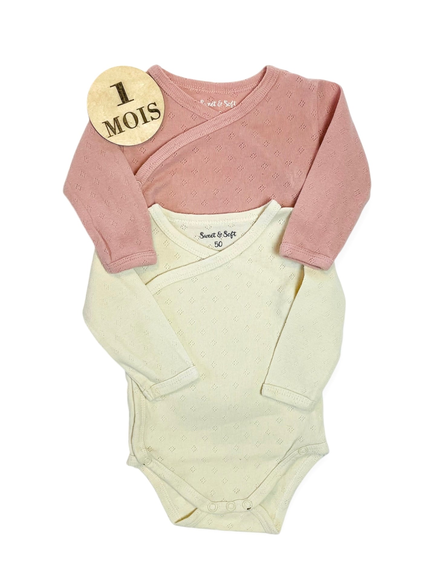 Lot 2 bodies, rose et crème, Sweet & Soft