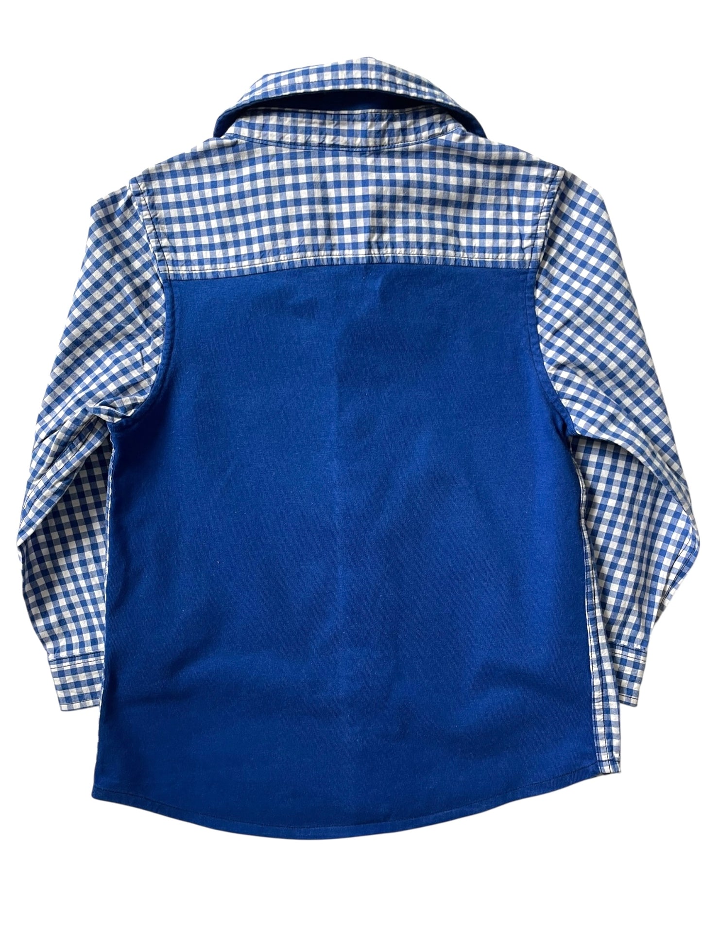 Chemise vichy bleue, Petit Bateau