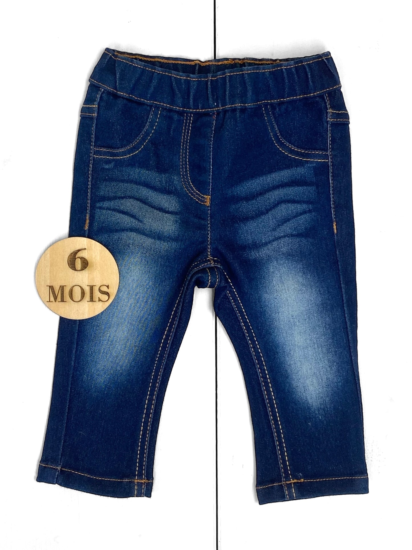 Jean bleu, délavé