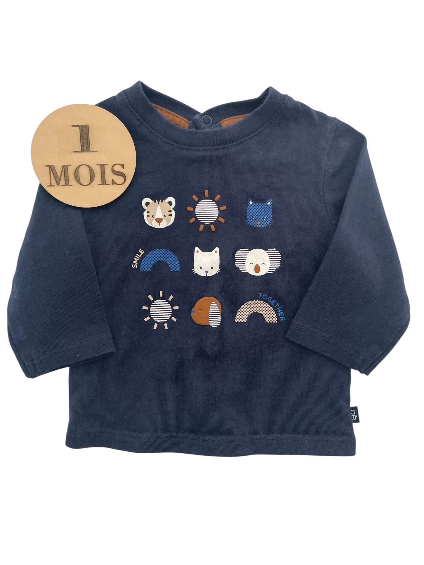 Tee-shirt bleu-marine, Obaïbi