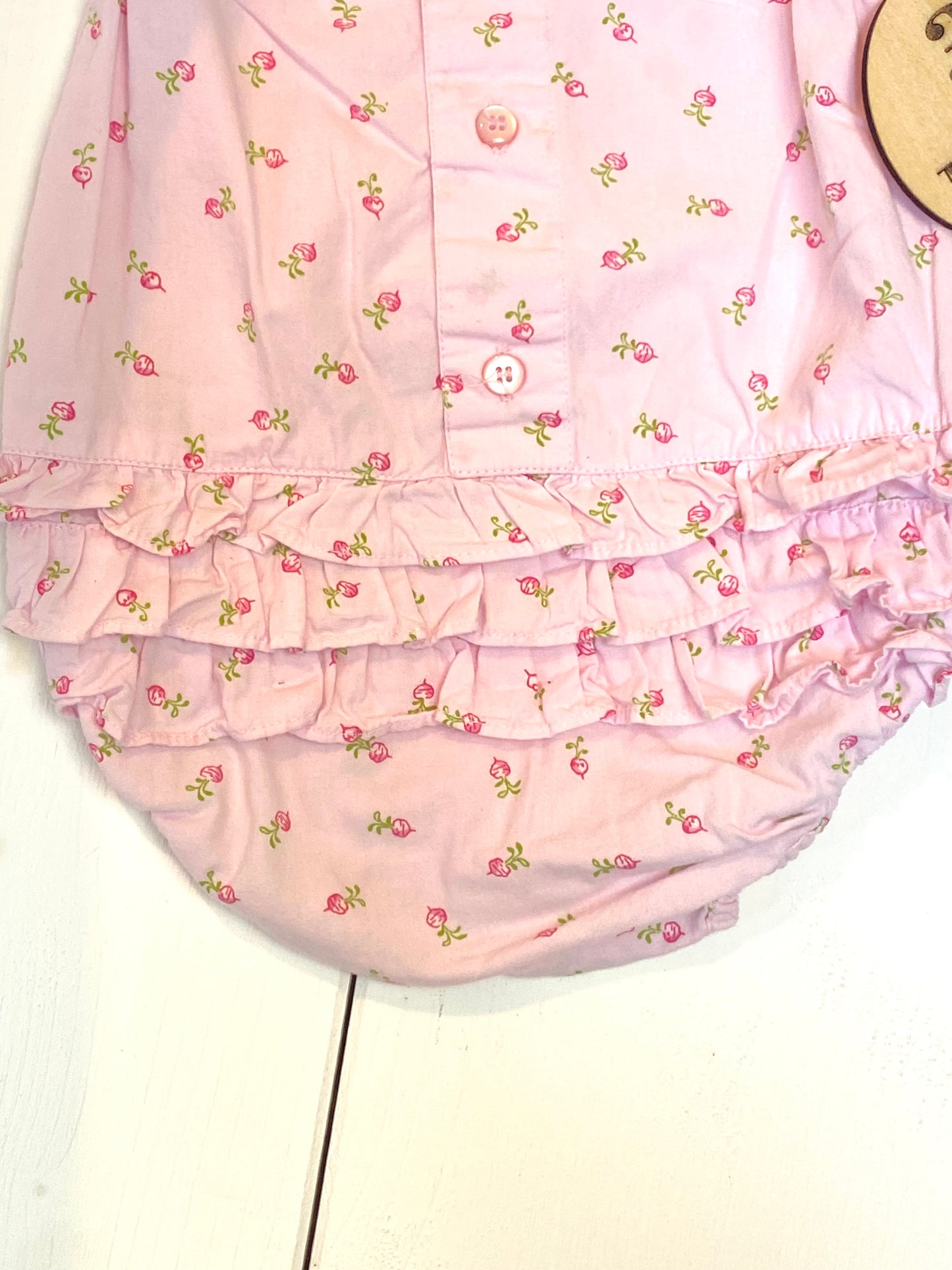Barboteuse rose fleurie, H&M