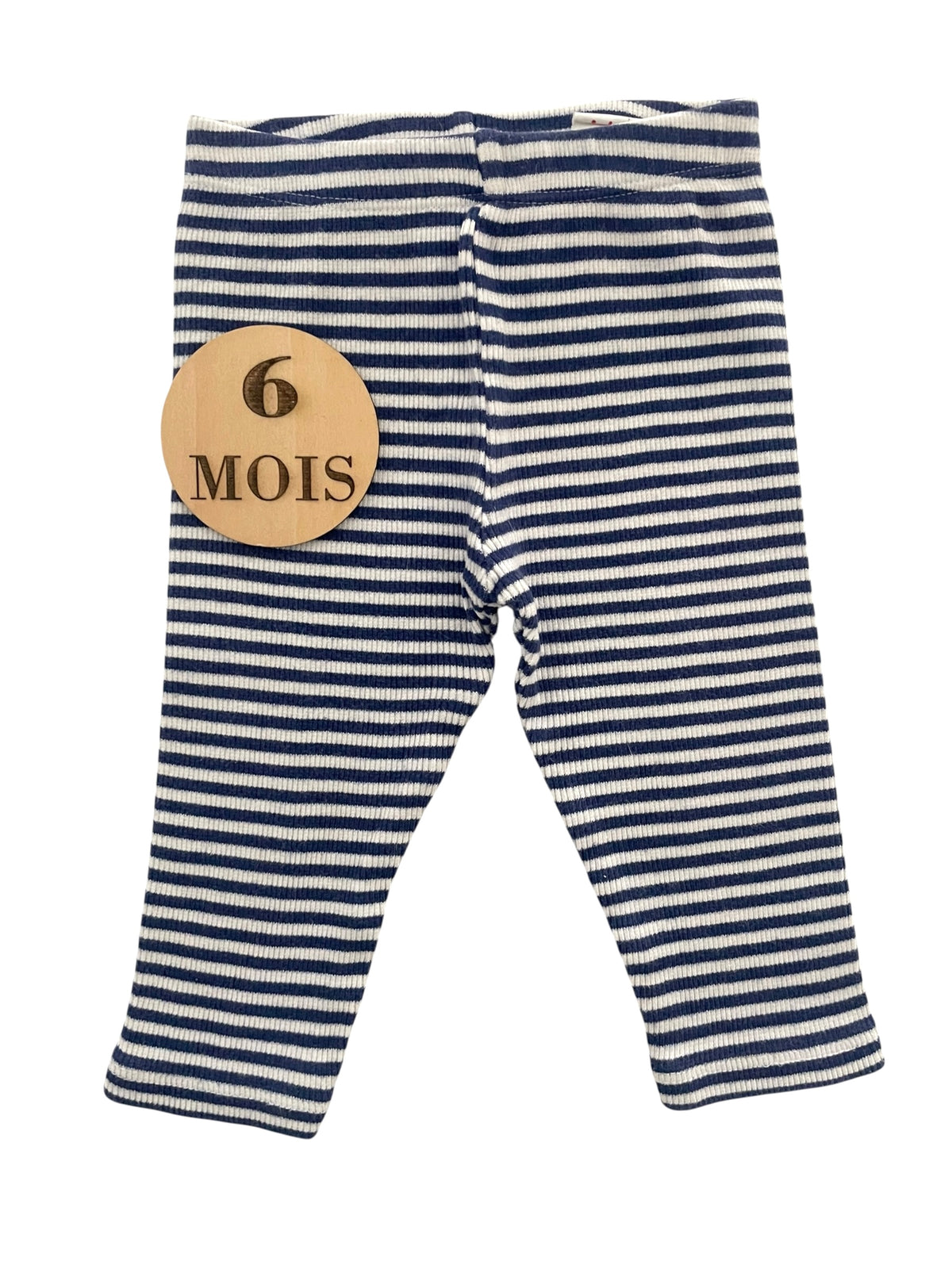 Legging stretch, côtelé, rayé, DPAM